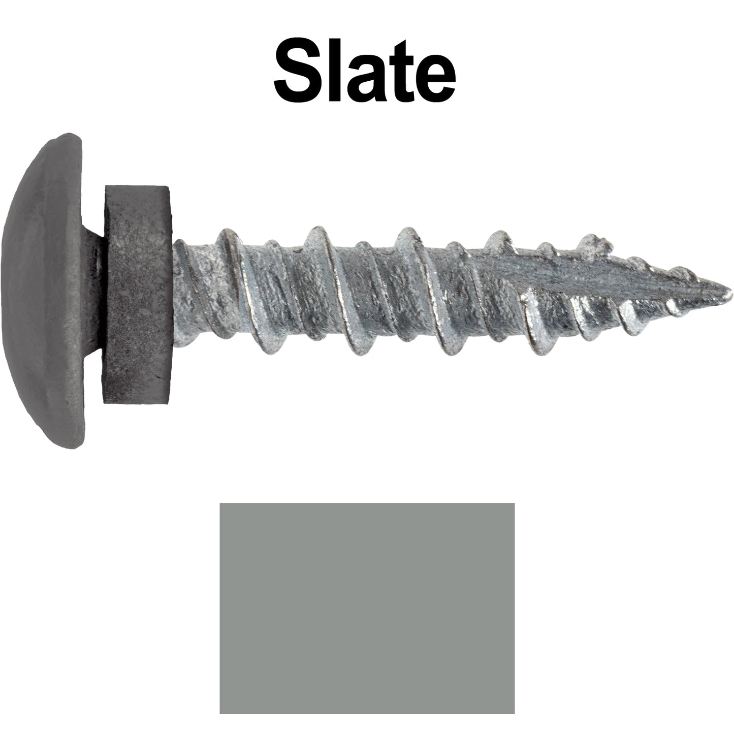10 X 1" - LOW PROFILE Star Head Roofing Screws - HI-LO Thread - Metal To Wood - T25 Torx Drive Head - EPDM washer.
