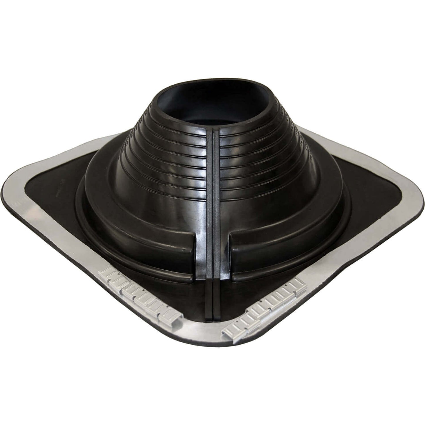 BLACK SQUARE BASE COMBO PIPE FLASHING BOOT: EPDM Square Base Flexible Pipe Flashing