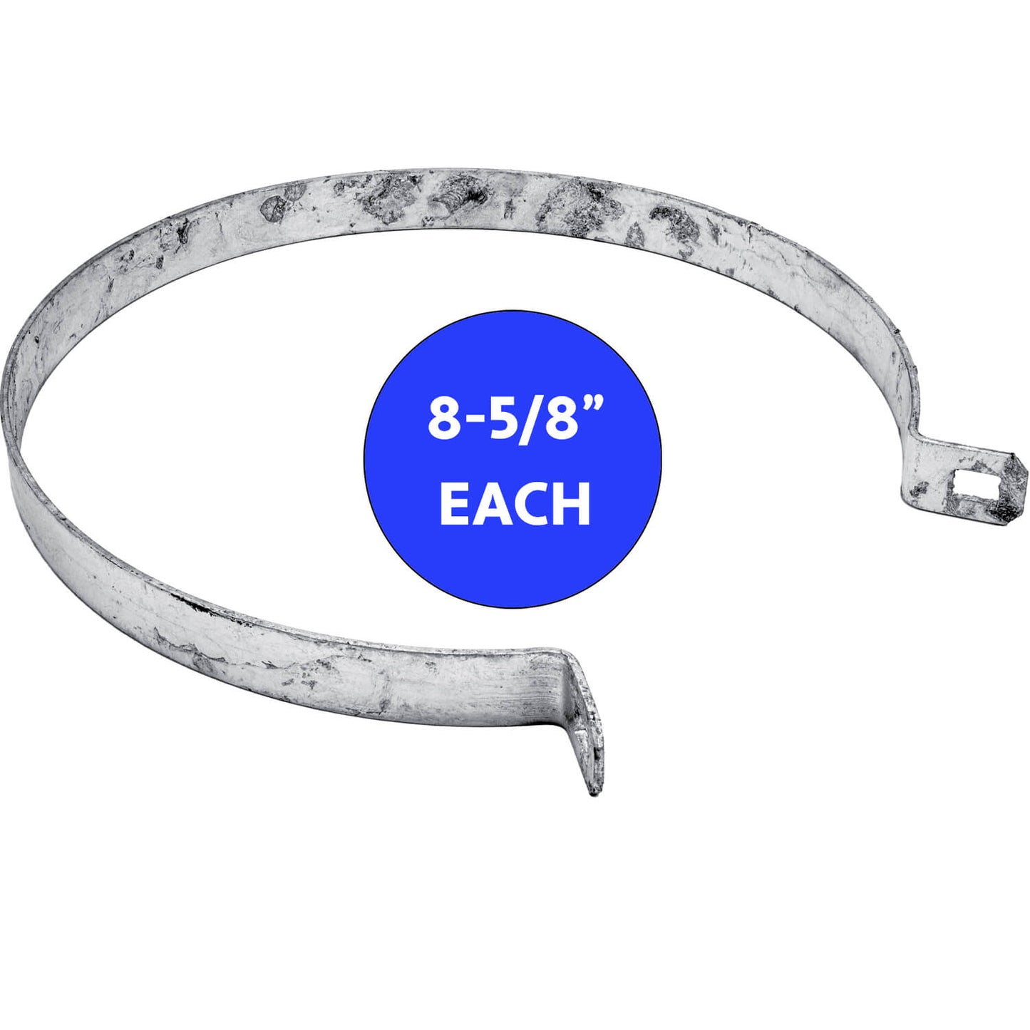 Brace Band for Chain Link Fence - Galvanized Chain Link Brace Band. Attach Rail Ends to terminal post, corner fence post, end fence post, gate fence post or gate frame