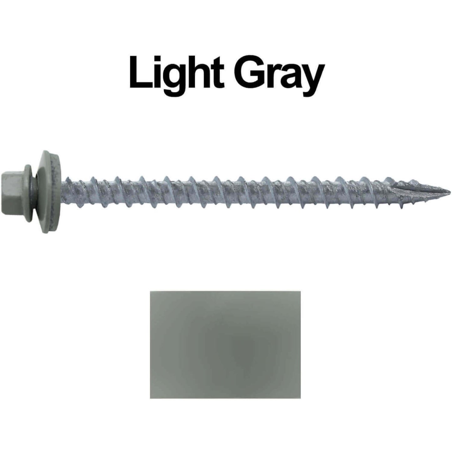 #10 x 2-1/2" Metal ROOFING SCREWS - Hex Washer Head - Self starting/self tapping - EPDM washer. Colored head.