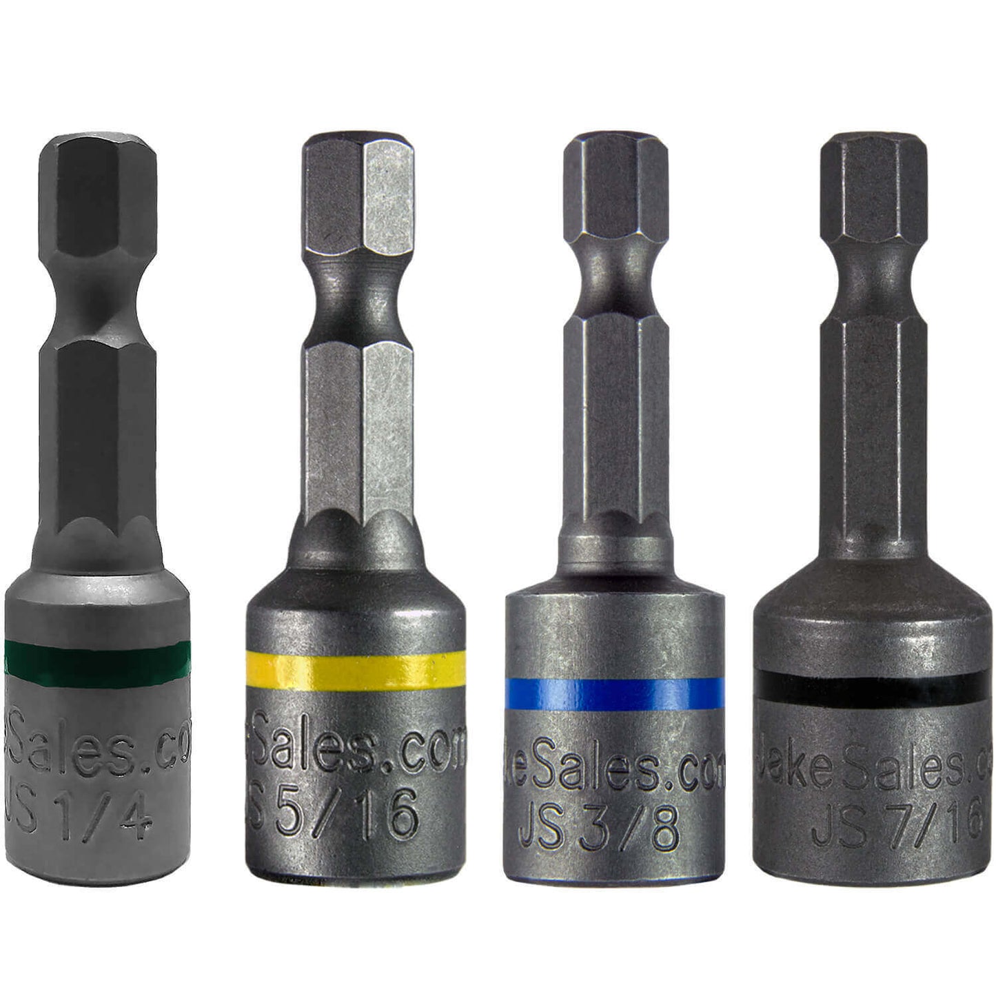 Magnetic Hex Head Driver Bits w/Quick Change Shank - Used for Installing Screws, Nuts, Bolts, etc. - Commonly Used for Metal Roofing Screws