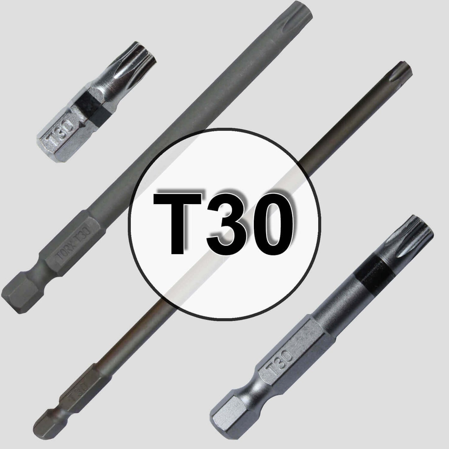 T30 (T-30) Torx/Star Driver Bit - Color Coded T30 Torx/Star Drive Bit for Screws and Fasteners Requiring T30 (T-30) Size Bits