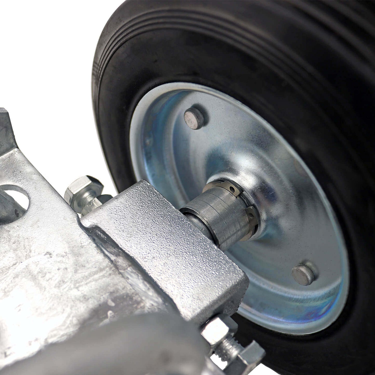Gate Wheel Carriers for Chain Link Fence Rolling/Sliding Gates. Various Styles and Widths, Hard Rubber Wheels and Pneumatic Rubber Wheels