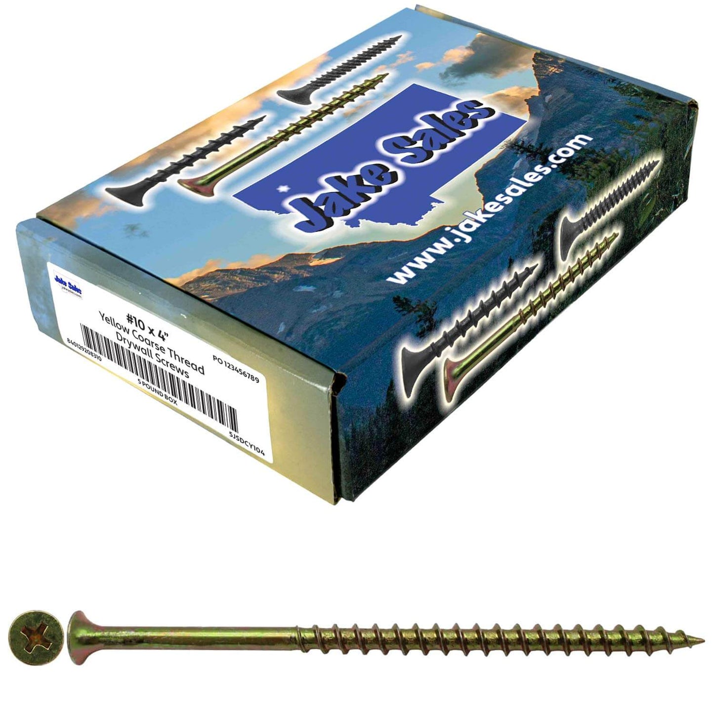 Yellow Zinc Coarse Thread Drywall, Gypsum board, Sheetrock, Plasterboard Screws. Use for all purpose wood screws