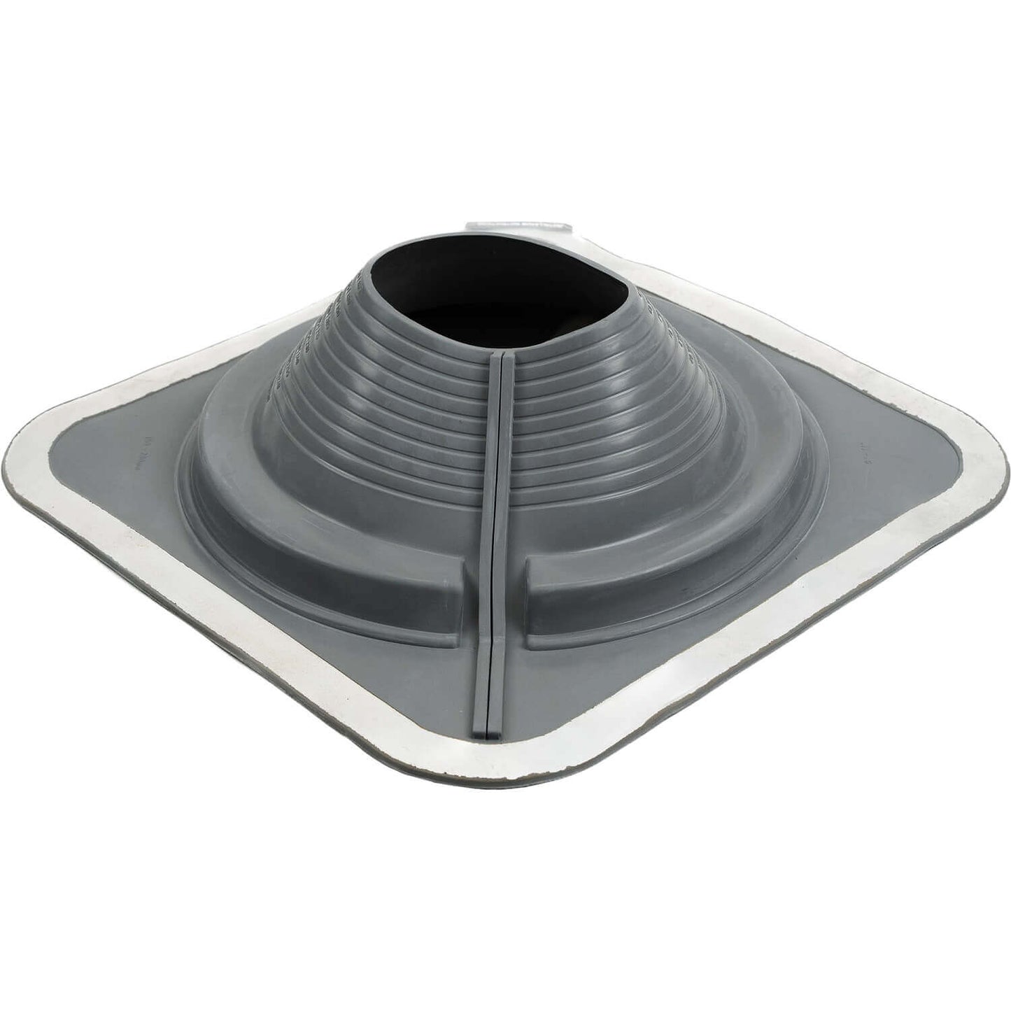 GRAY DEKTITE SQUARE BASE COMBO PIPE FLASHING BOOT: EPDM Square Base Flexible Pipe Flashing Dektite