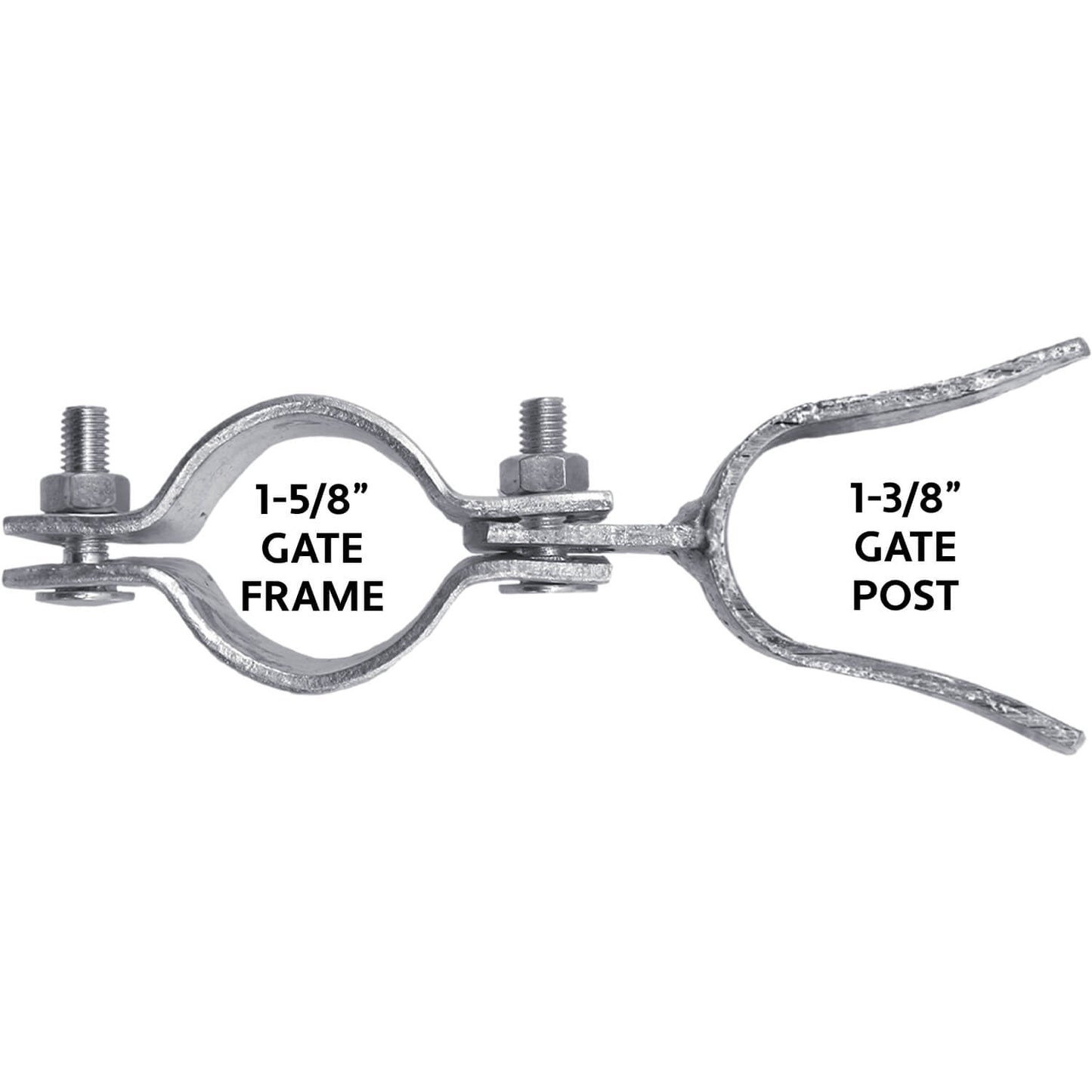 Chain Link Fence Gate Fork Latch - Fence Gate Latch - Galvanized Fence Gate Latch With Hole for Padlock