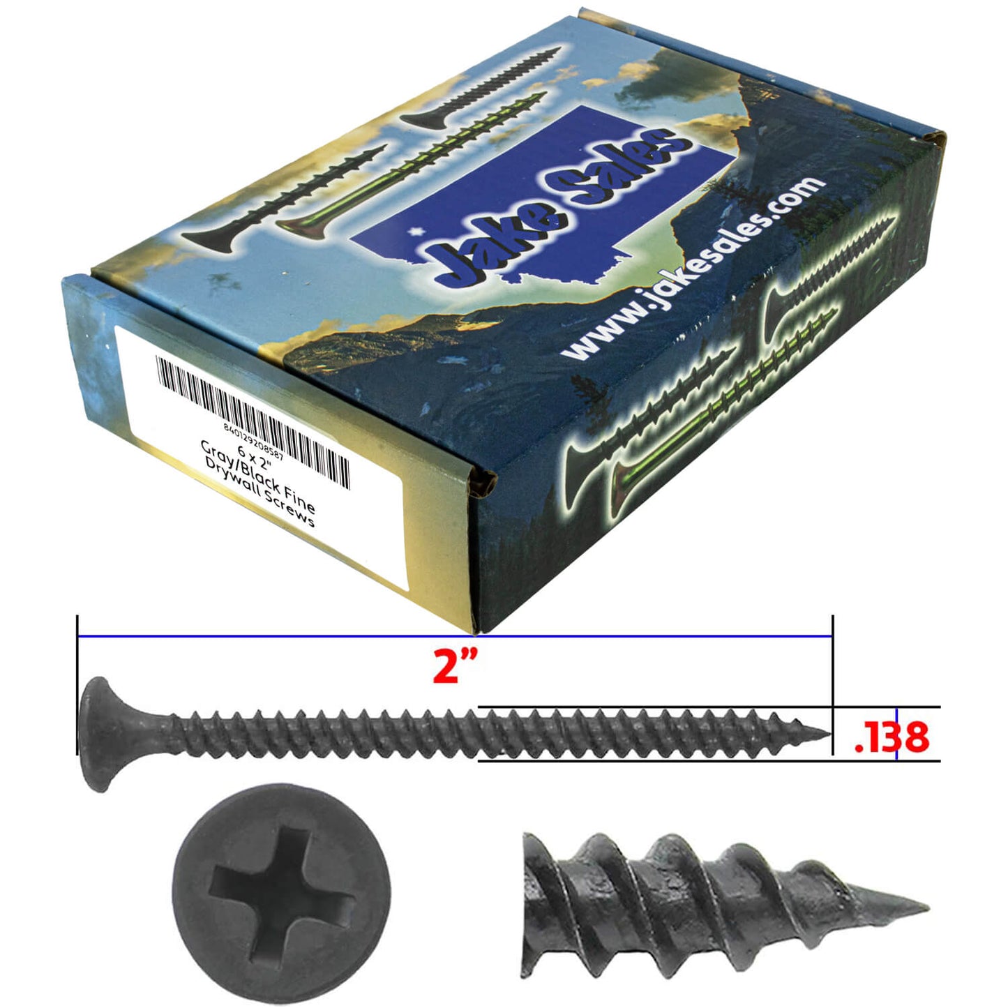 Gray Phosphate Fine Thread Drywall Screws- Gypsum board, Sheetrock, Plasterboard Screws. Use for all purpose wood screws.