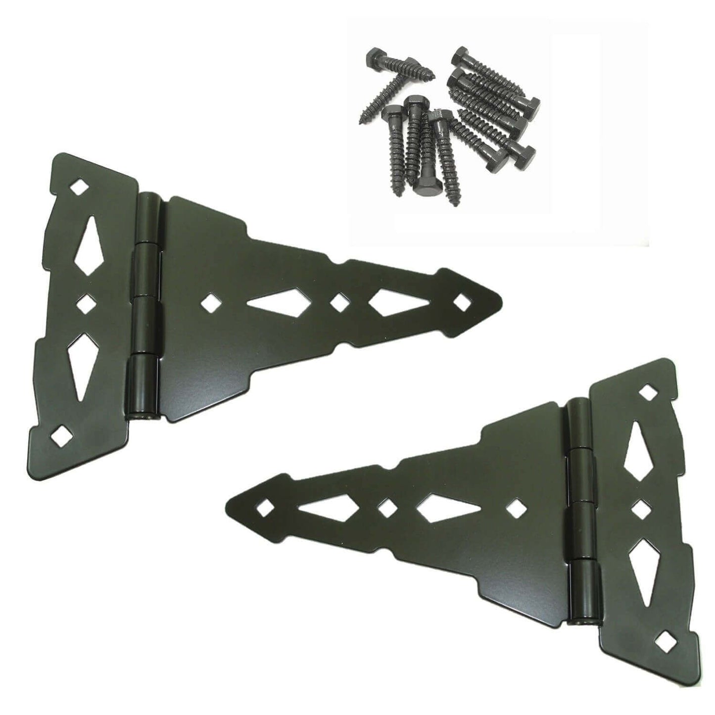 Jake Sales Gate Hardware Kits - Single/Double Gates, Dual Latch, Black Coated