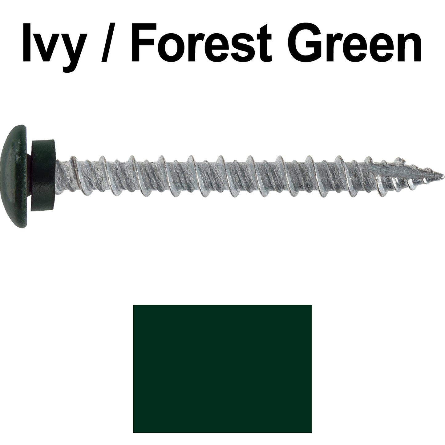 10 x 2" LOW PROFILE Star Head Roofing Screws - HI-LO Thread - Metal To Wood - T25 Torx Drive Head - EPDM washer.