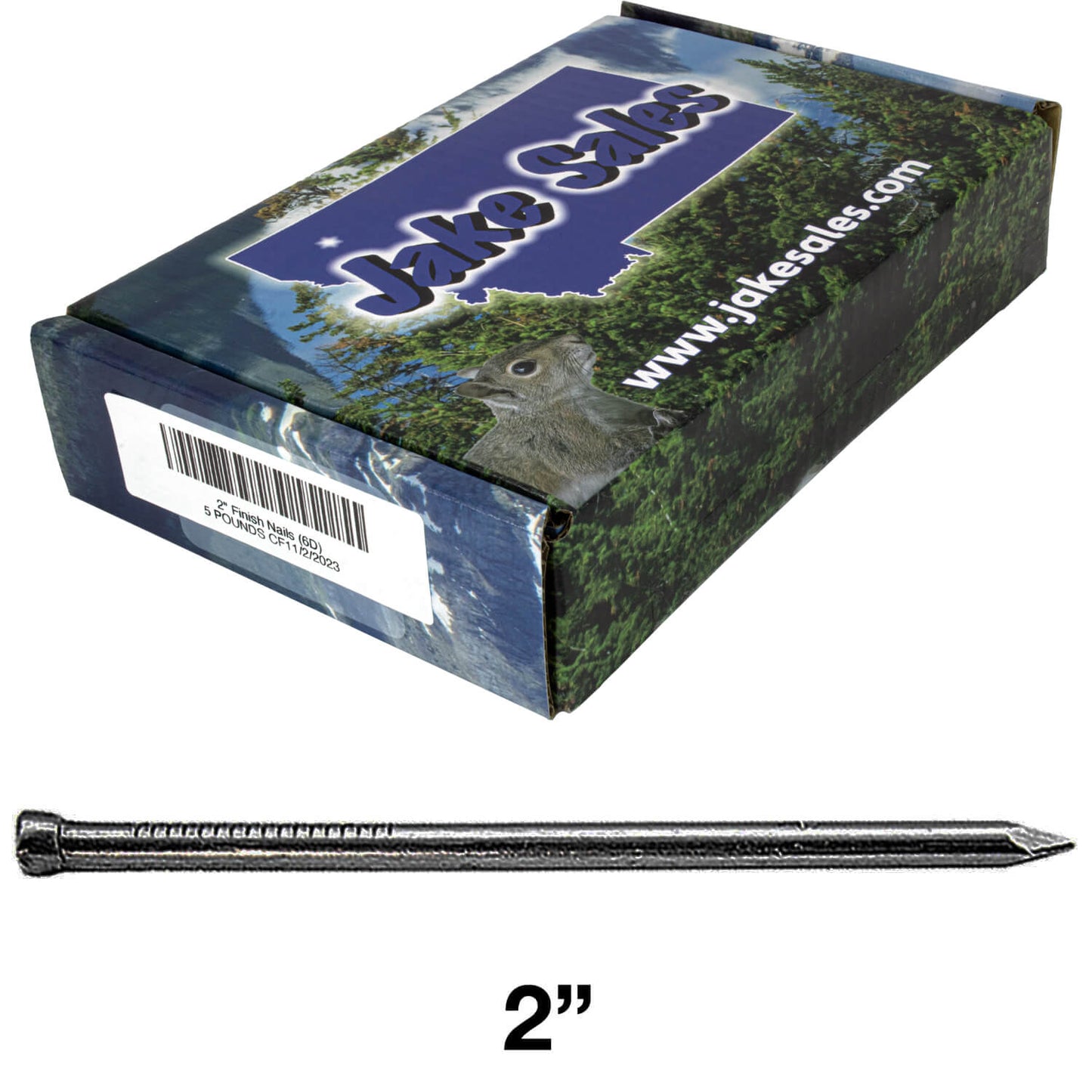 Finish Nails used for "finishing" projects and are non-structural in nature. Common uses for a finish nail are installing crown molding, baseboards, paneling and other projects