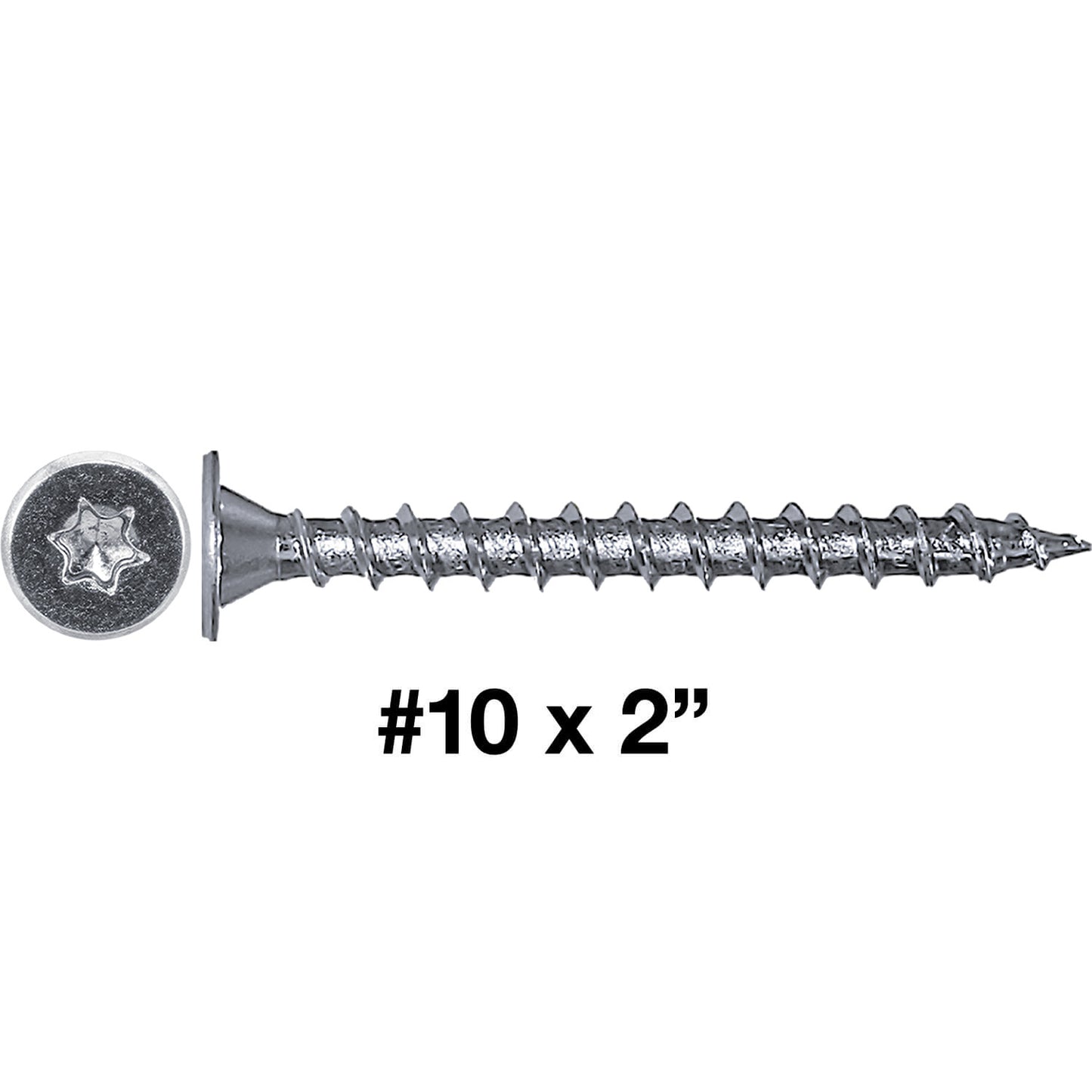 #10 Low Profile Pancake Head Roofing Screws - Wood to Metal - For Standing Seam Roofs - Zinc Plated