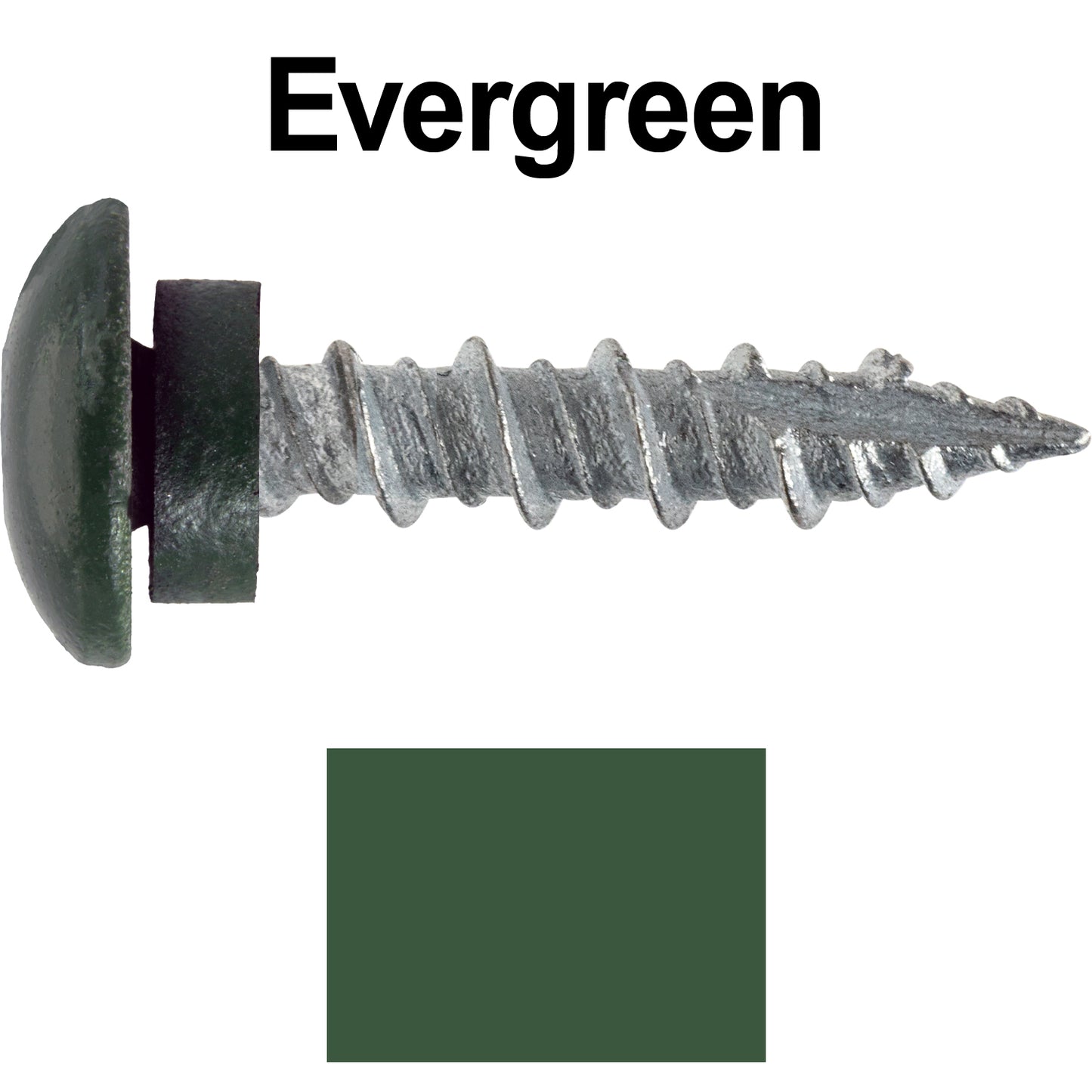 10 X 1" - LOW PROFILE Star Head Roofing Screws - HI-LO Thread - Metal To Wood - T25 Torx Drive Head - EPDM washer.