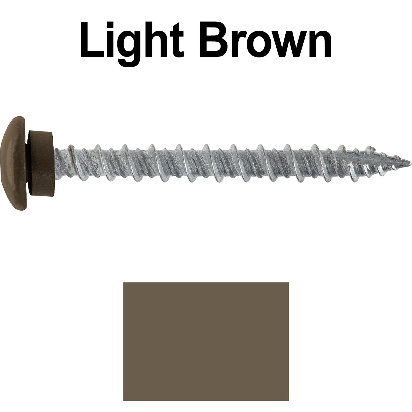 10 x 2" LOW PROFILE Star Head Roofing Screws - HI-LO Thread - Metal To Wood - T25 Torx Drive Head - EPDM washer.