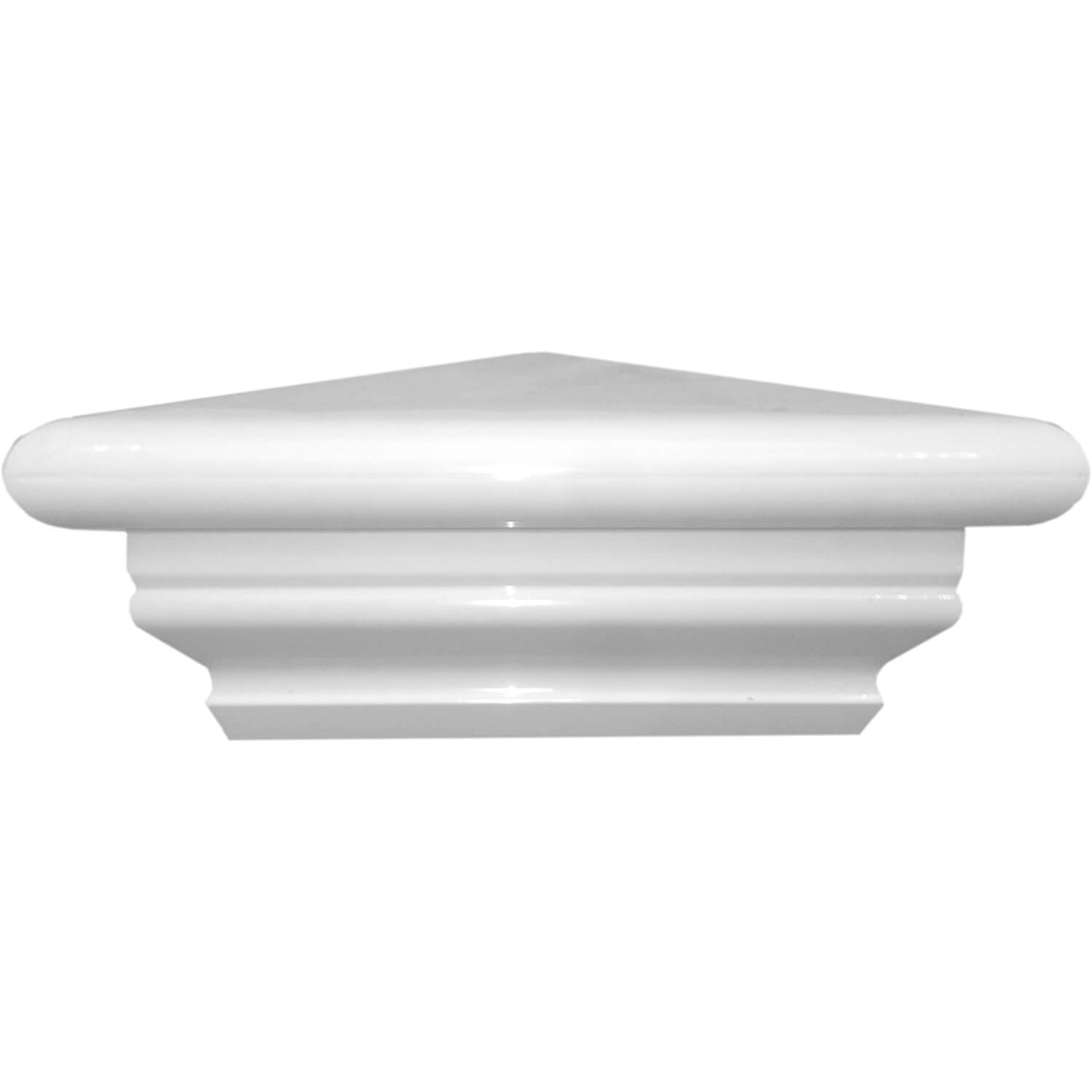 White Vinyl Fence Post Caps for 4 inch and 5 Inch Vinyl Fence Posts