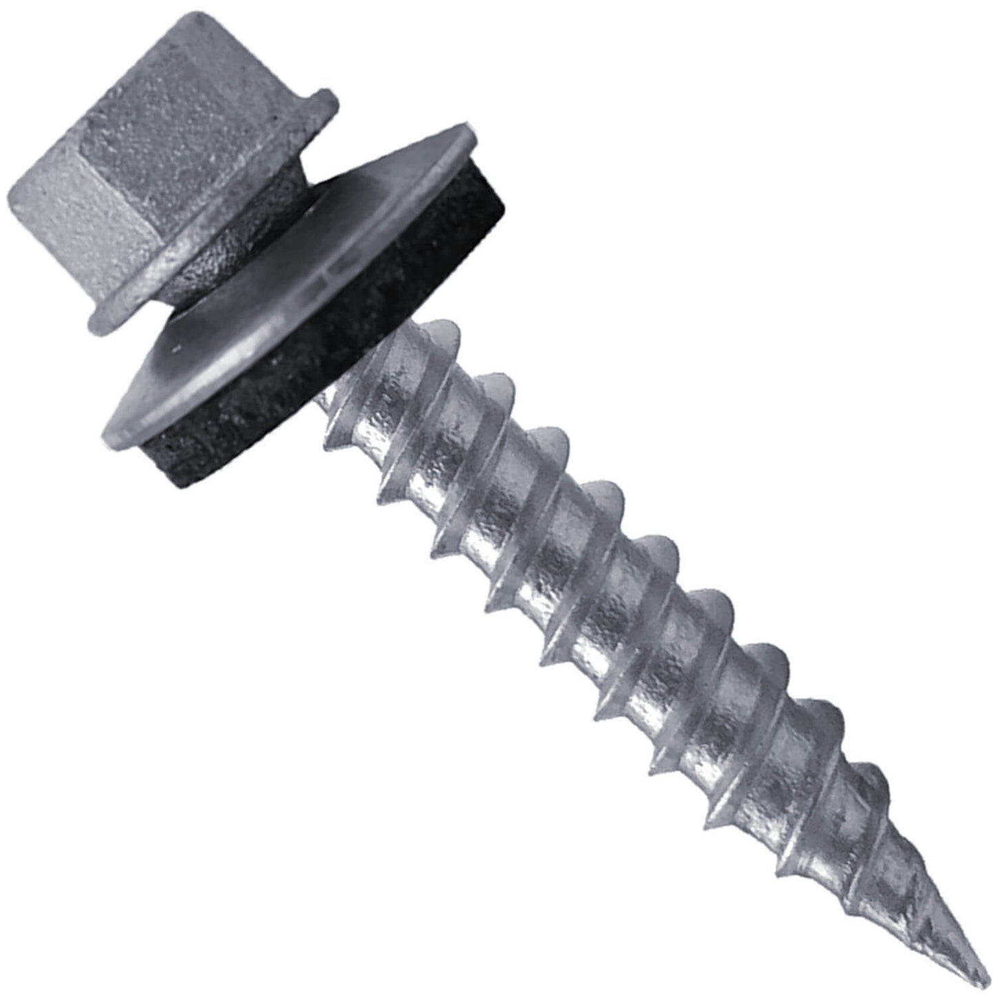 9 x 2-1/2" - Stainless Steel Metal Roofing Screws - Hex Washer Head - Self starting metal to wood siding screws. EPDM washer. Colored head.