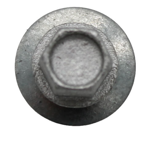 10 x 1-1/2" Galvanized Hex Head Sheet Metal Roof Screw. Self starting metal to wood siding screws. EPDM washer. No Paint - 50 Count