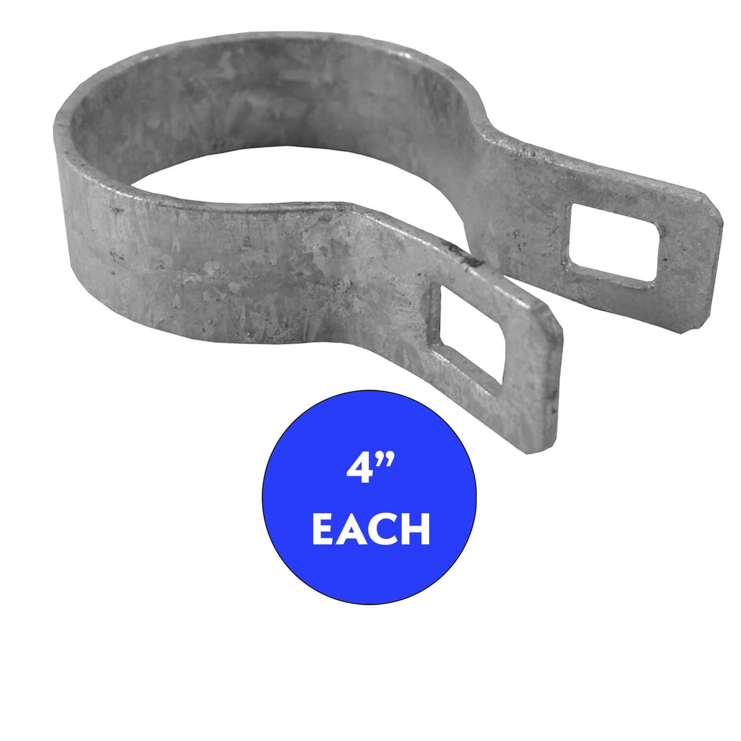 Brace Band for Chain Link Fence - Galvanized Chain Link Brace Band. Attach Rail Ends to terminal post, corner fence post, end fence post, gate fence post or gate frame