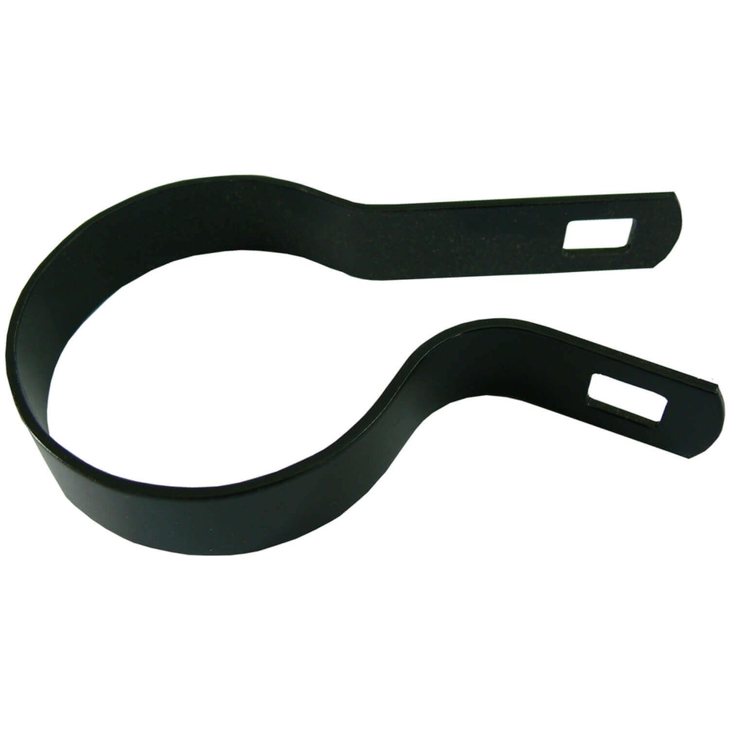Tension Bands for Chain Link Fence - BLACK Powder Coated Chain Link Tension Band