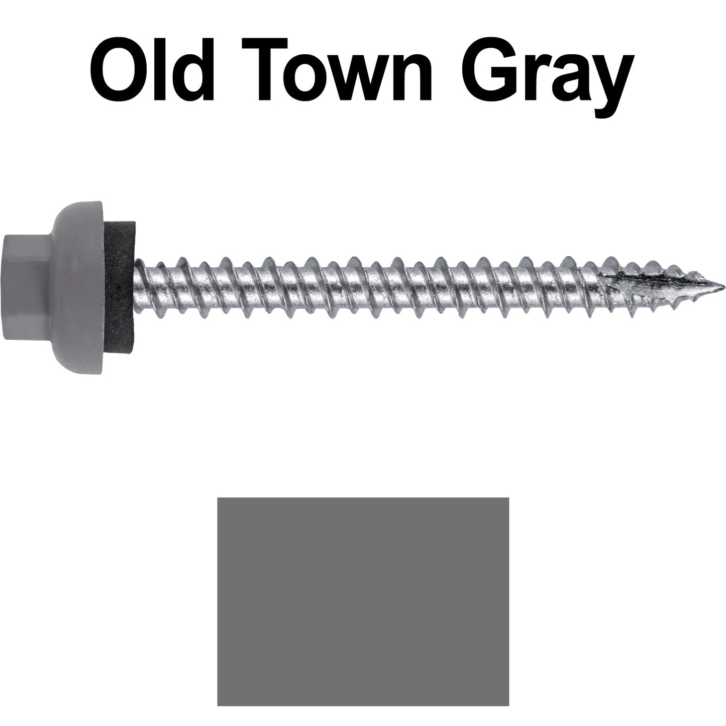 10 X 2“ HI-LO Zinc Aluminum Cap Metal Roofing Screws - Hex Washer Head - Self starting/self tapping - EPDM washer. Colored head.