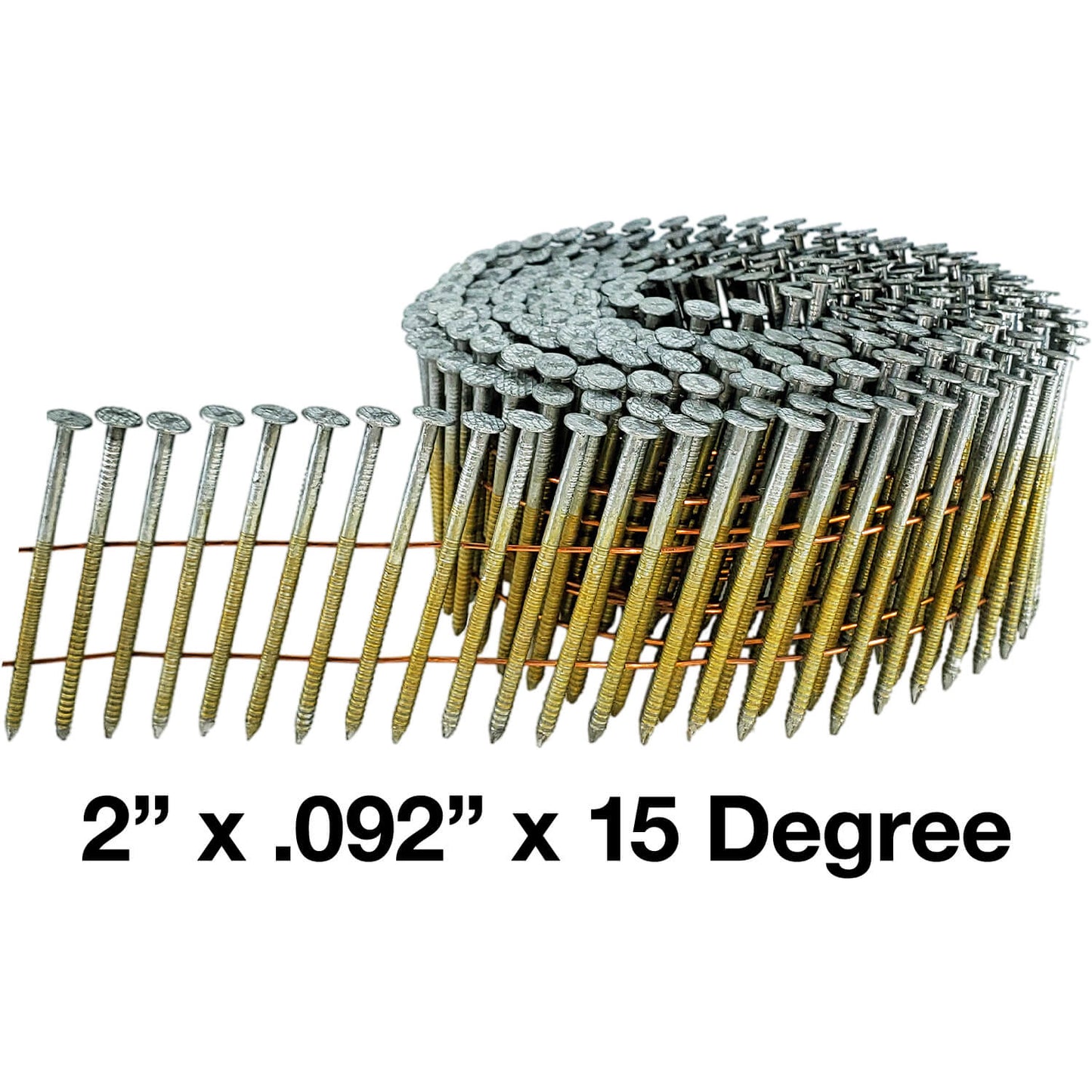 15 Degree Wire Weld Coil - Collated - Roofing, Siding and Fencing Nails