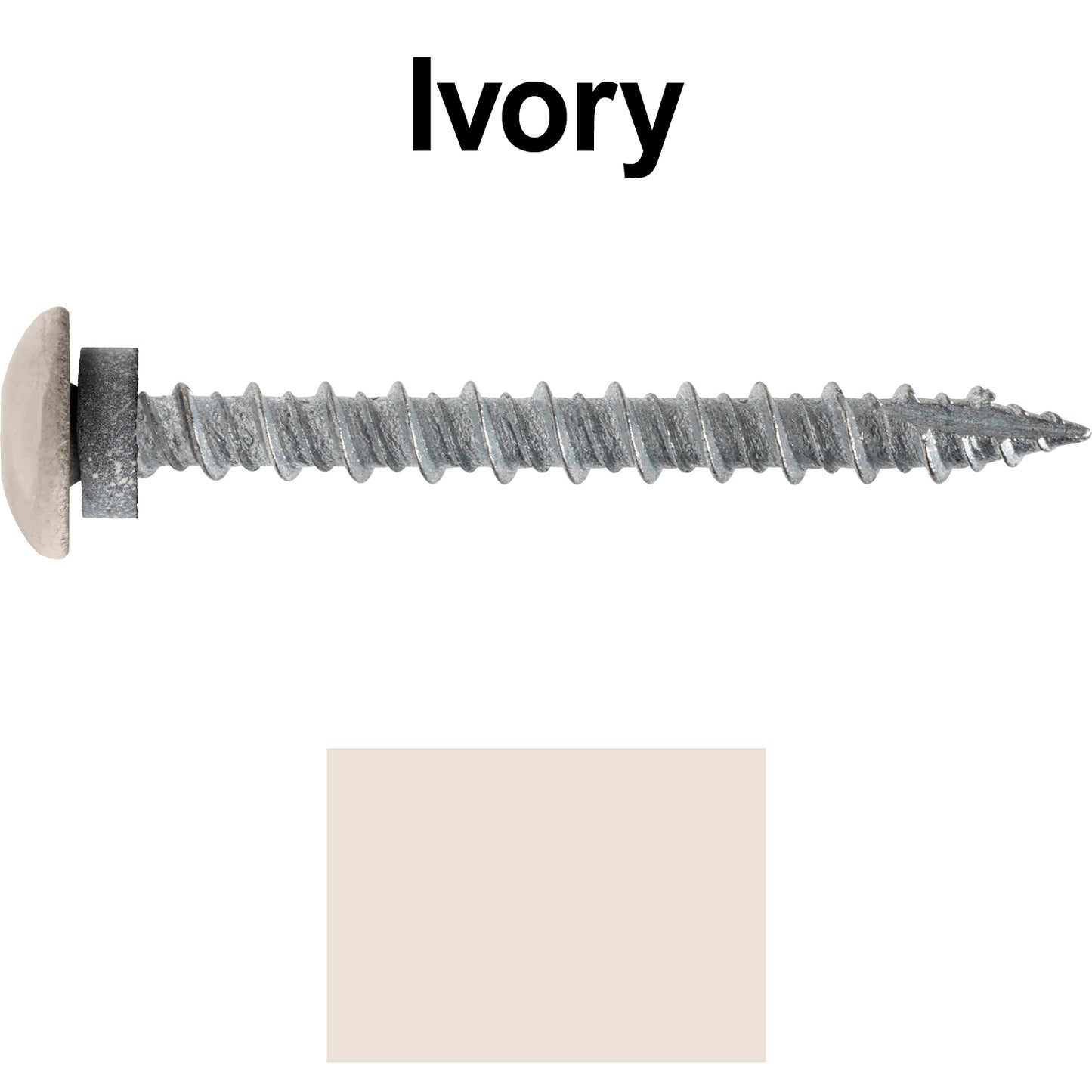 10 x 2" LOW PROFILE Star Head Roofing Screws - HI-LO Thread - Metal To Wood - T25 Torx Drive Head - EPDM washer.