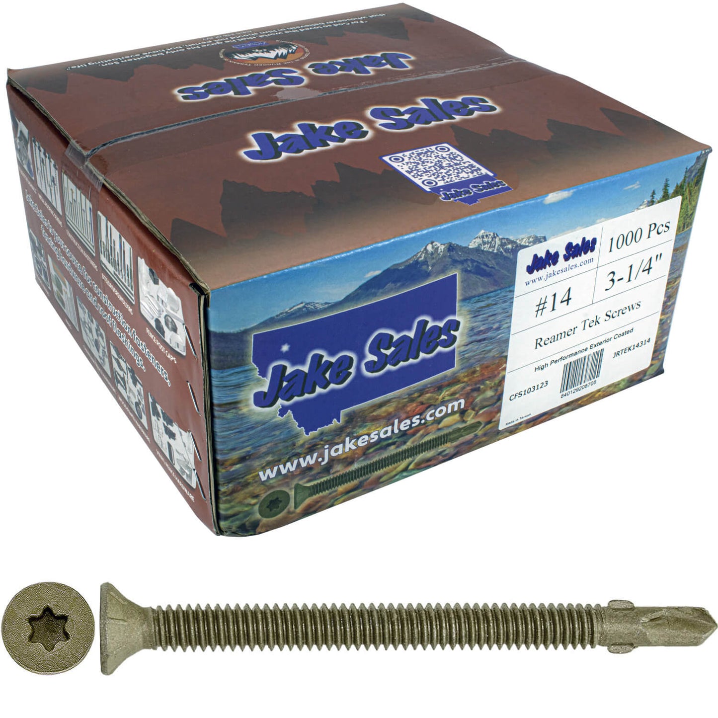 Reamer Tek Torx/Star Head Self-Drilling Wood to Metal Screws - for Flatbeds, Trailers or Fastening Wood to Steel