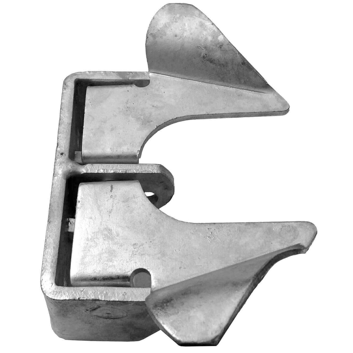 Wall Mount (Flat Back) Fork and Butterfly Latch - Easily Mounts to Wooden Gate Post or Wall with Screws or Lag Bolts
