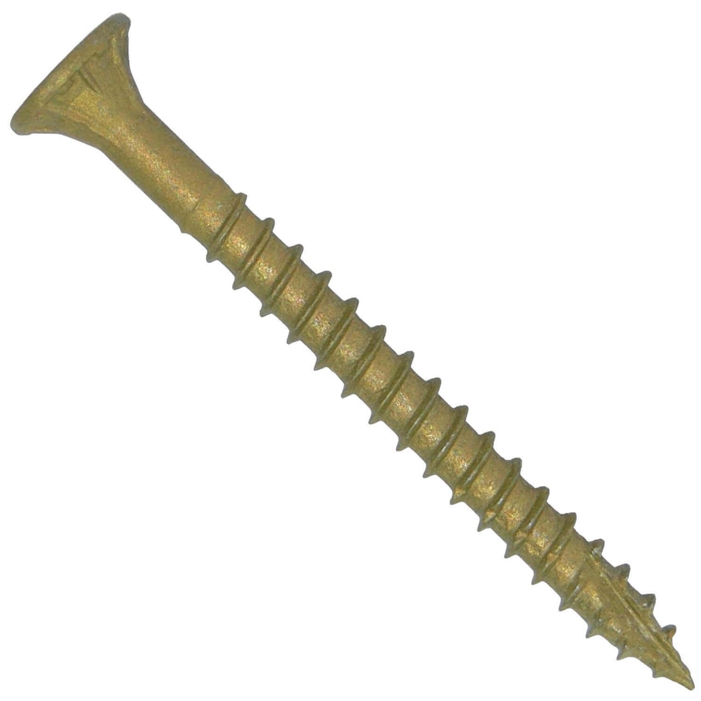 #8 x 3/4" - 2" Bronze Exterior Coated Wood Screw Torx/Star Drive Head - Multipurpose Exterior Coated Torx/Star Drive Wood Screws