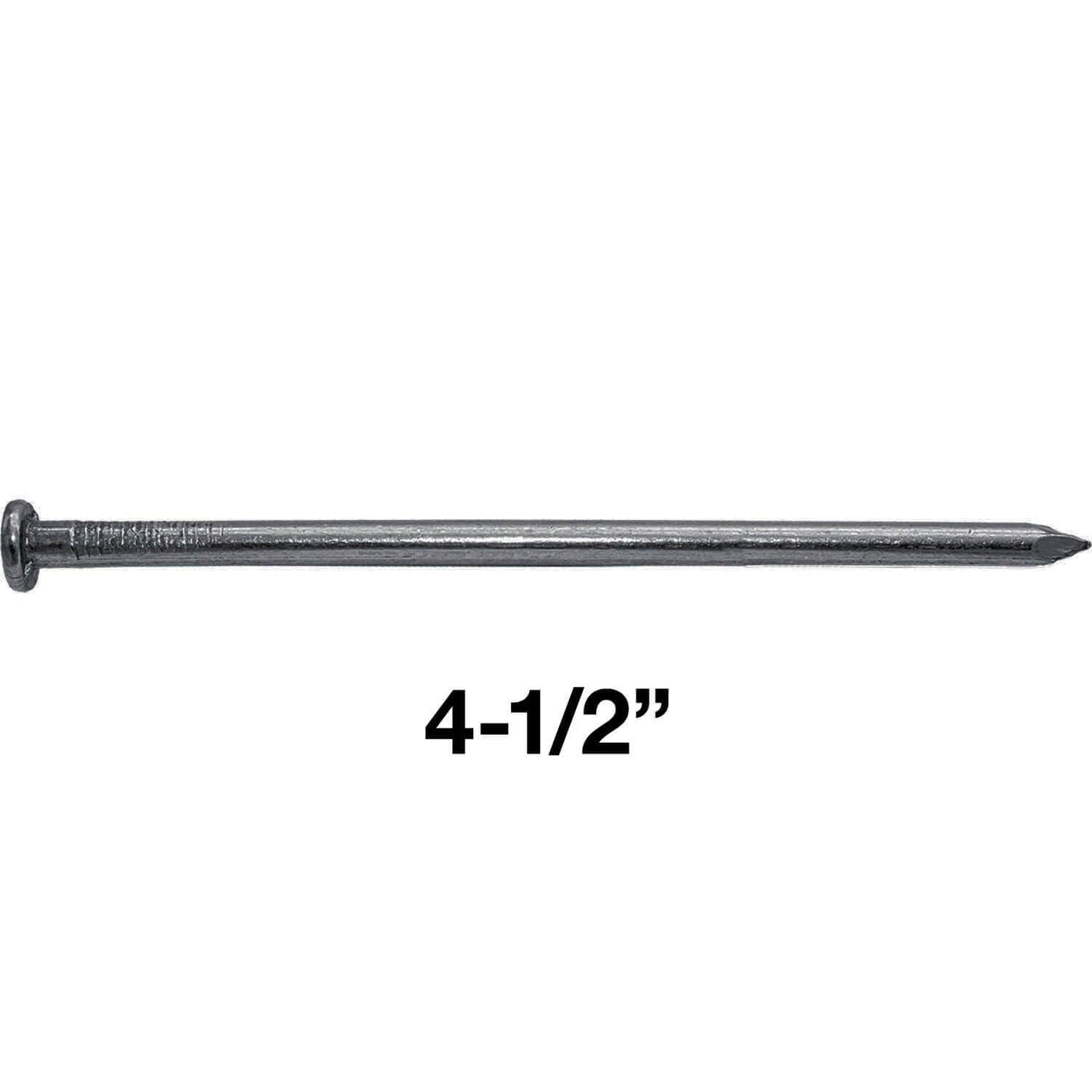 Bright Common Framing Nails - Heavy-Duty Fastener Designed for Interior Construction Applications - Uncoated Carbon Steel with Smooth Shank - Load Bearing Strength