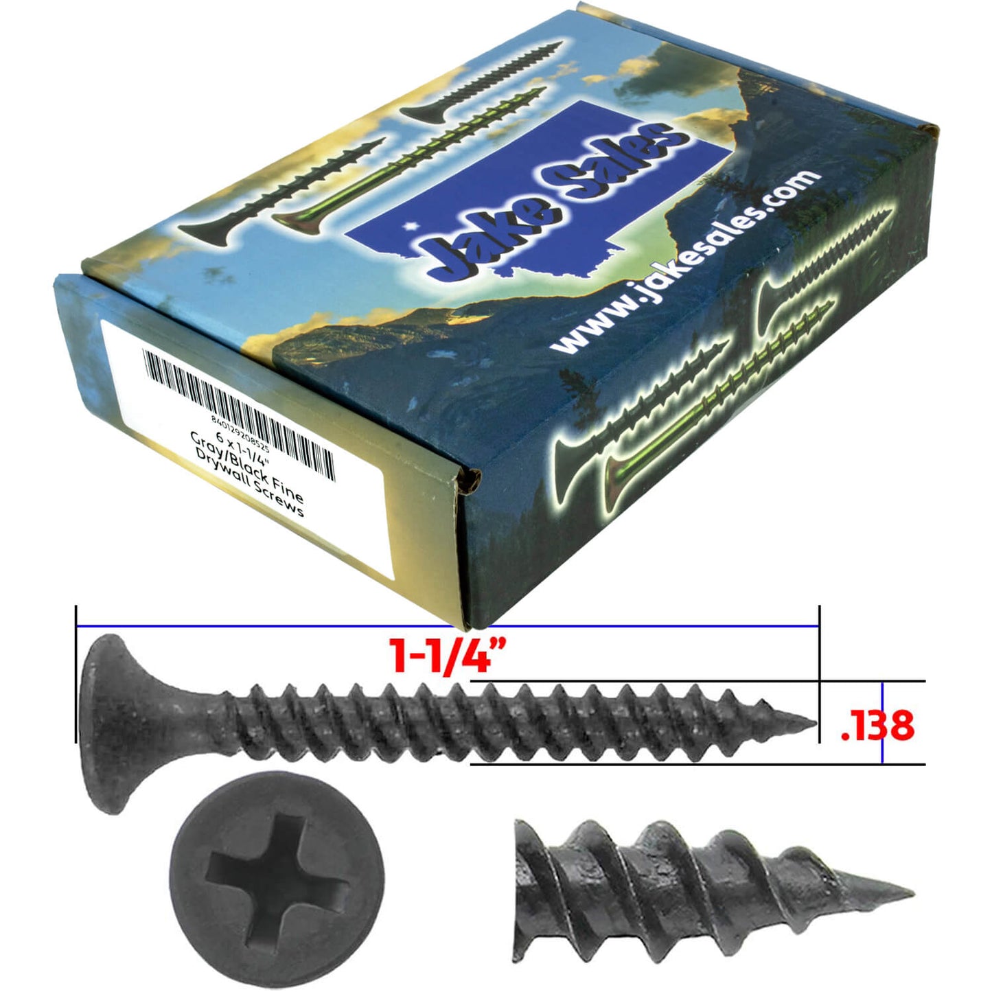 Gray Phosphate Fine Thread Drywall Screws- Gypsum board, Sheetrock, Plasterboard Screws. Use for all purpose wood screws.