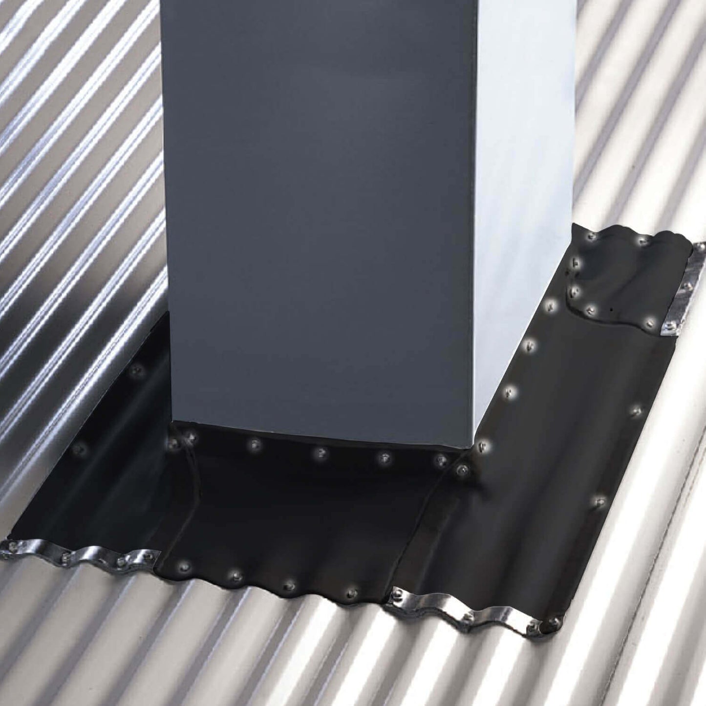 DEKSTRIP FLEXIBLE PIPE FLASHING - EPDM Flexible Pipe Flash Dekstrip(one-size-fits-all) Roof Jack Pipe Boot onsite adjustable,attaches easily with roof screws