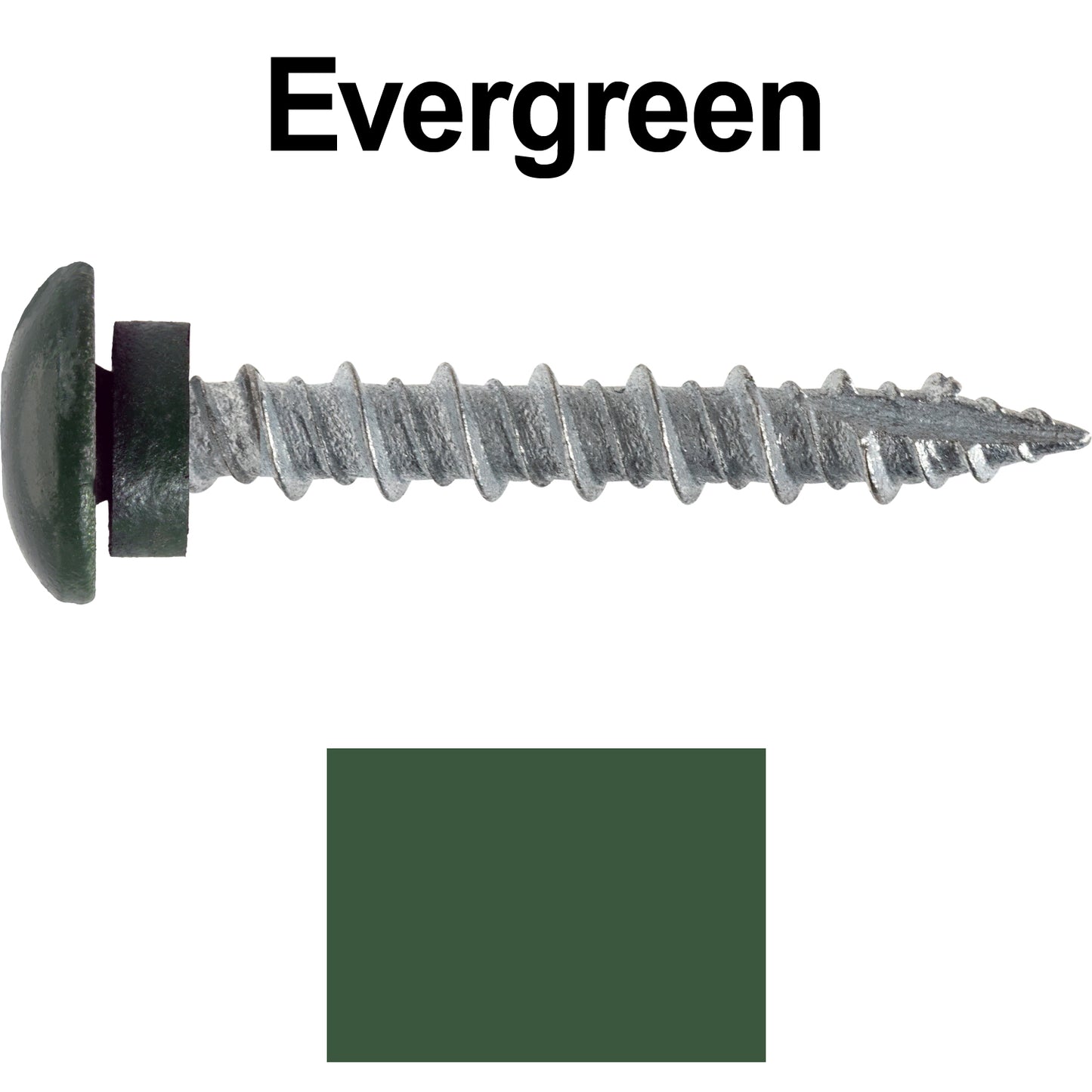 10 x 1-1/2” LOW PROFILE Star Head Roofing Screws - HI-LO Thread - Metal To Wood - T25 Torx Drive Head - EPDM washer