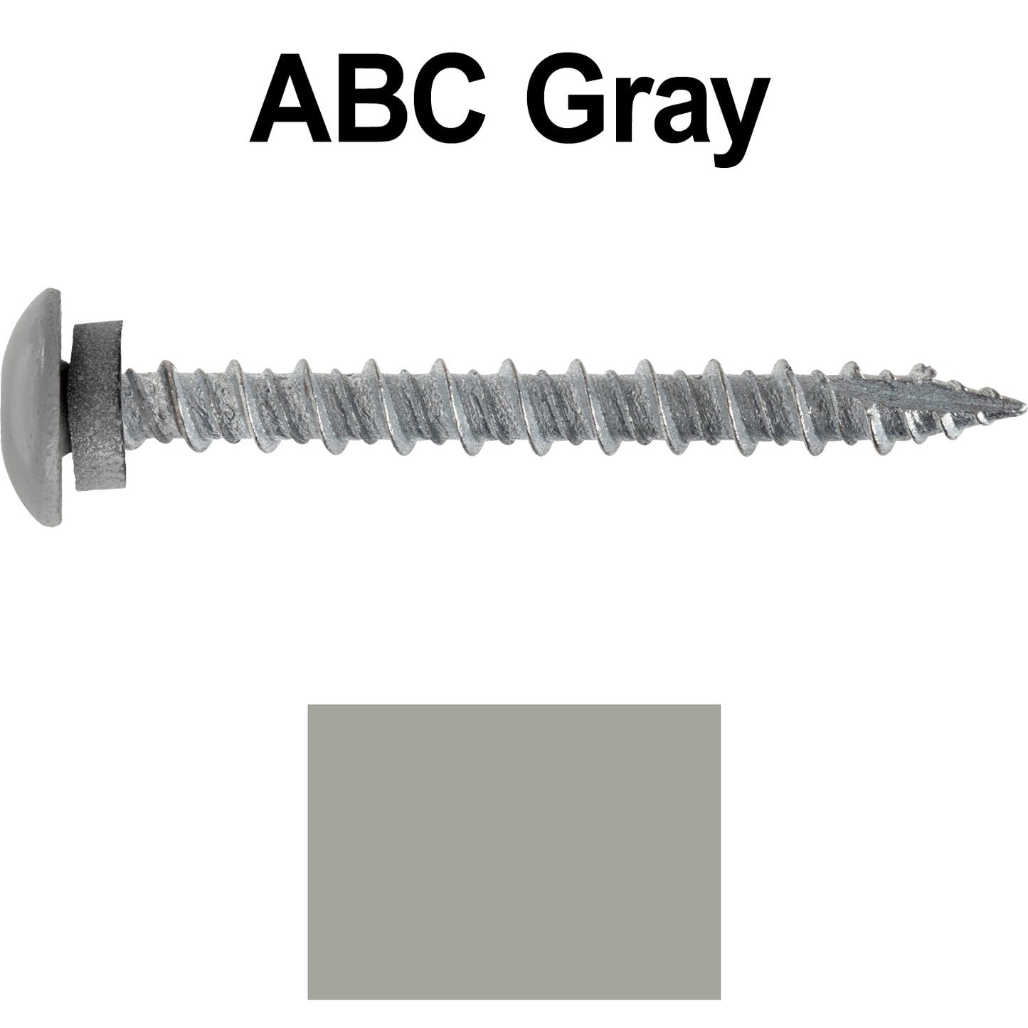 10 x 2" LOW PROFILE Star Head Roofing Screws - HI-LO Thread - Metal To Wood - T25 Torx Drive Head - EPDM washer.