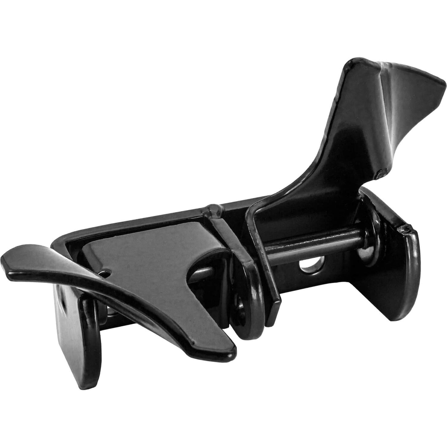 BLACK Wall Mount 1-3/8" FLAT BACK BUTTERFLY Latch - Chain link Fence Gate Latching Hardware