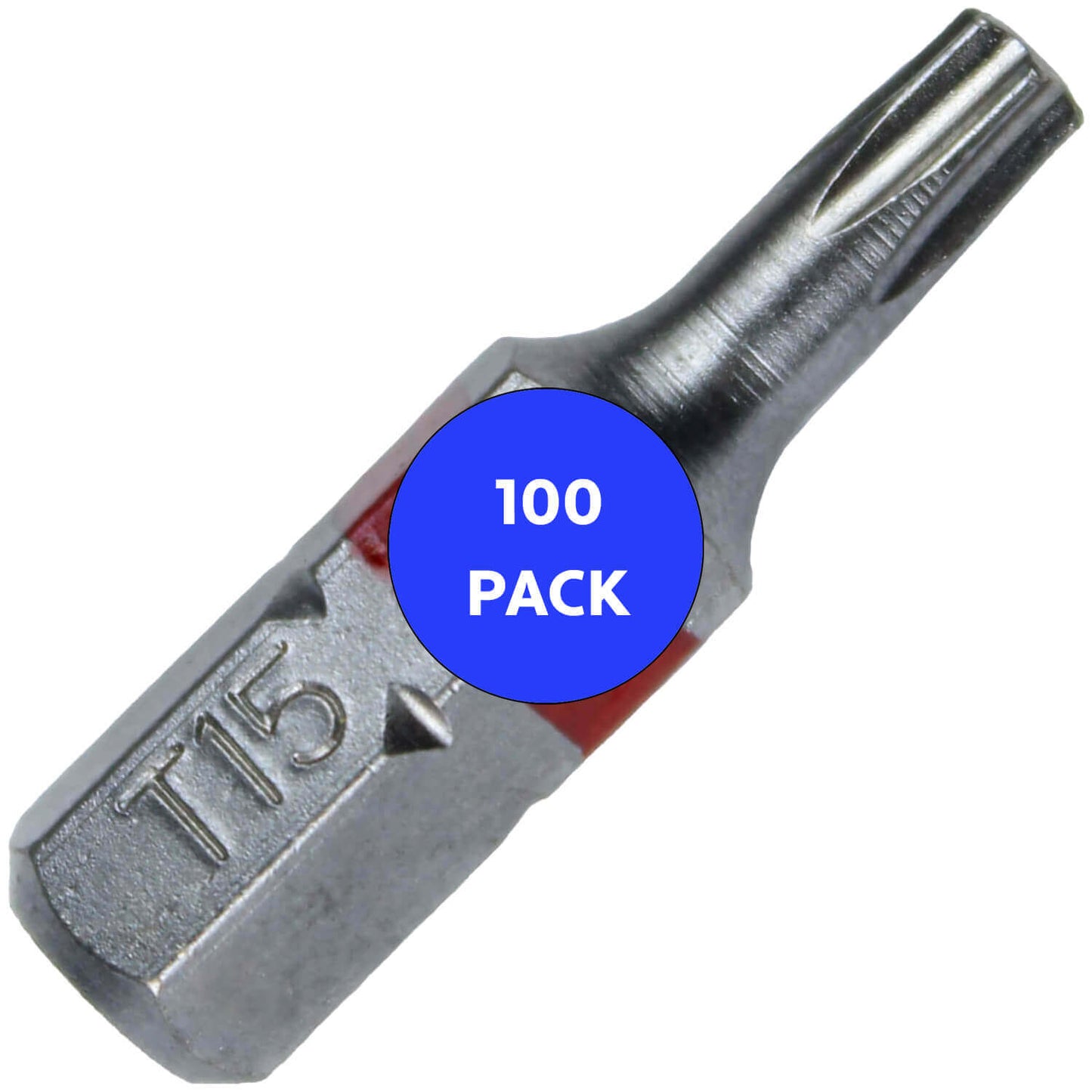 T15 (T-15) Torx/Star Driver Bit - Color Coded Torx/Star Drive Bit for Screws and Fasteners