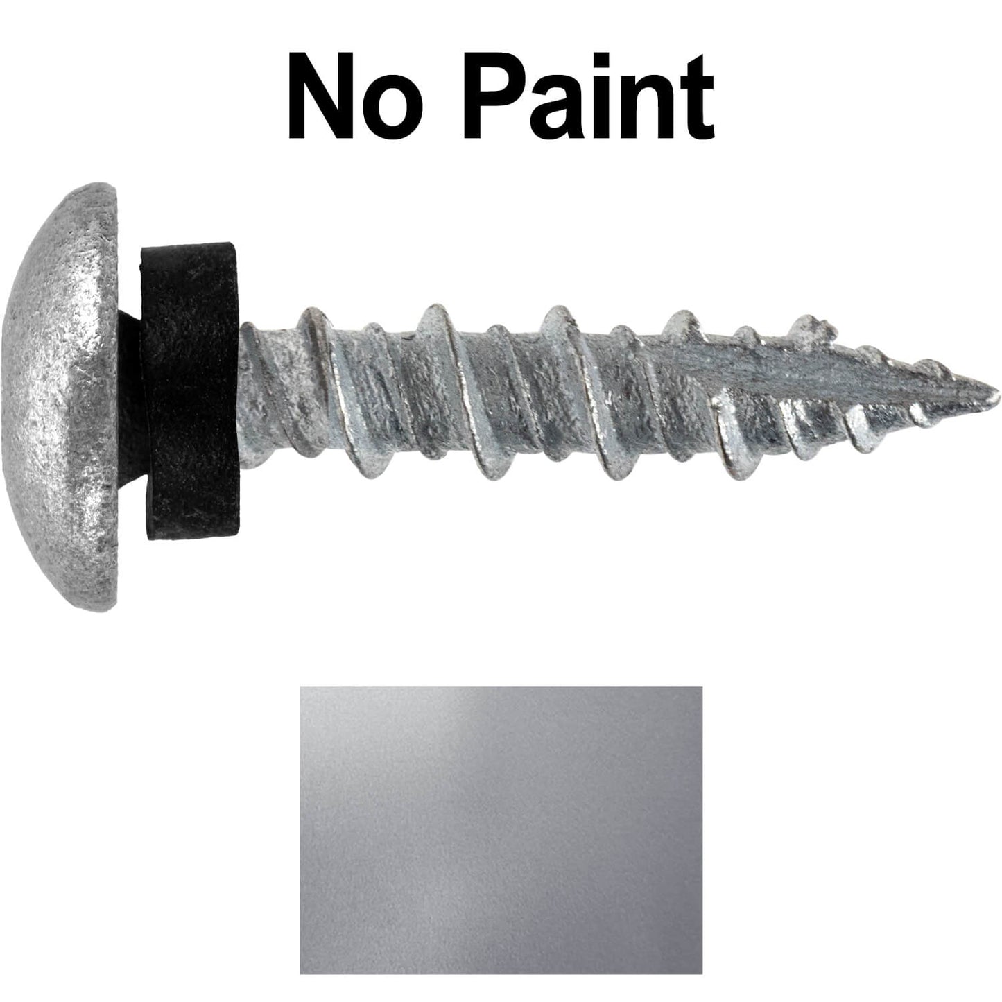 10 X 1" - LOW PROFILE Star Head Roofing Screws - HI-LO Thread - Metal To Wood - T25 Torx Drive Head - EPDM washer.