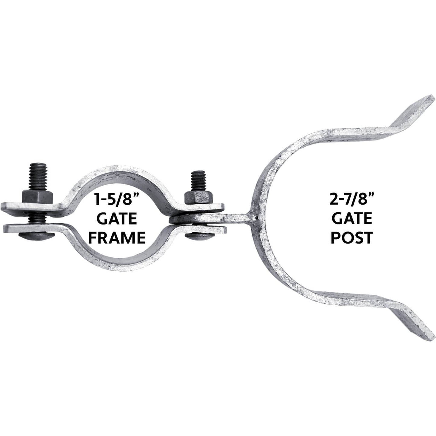 Chain Link Fence Gate Fork Latch - Fence Gate Latch - Galvanized Fence Gate Latch With Hole for Padlock
