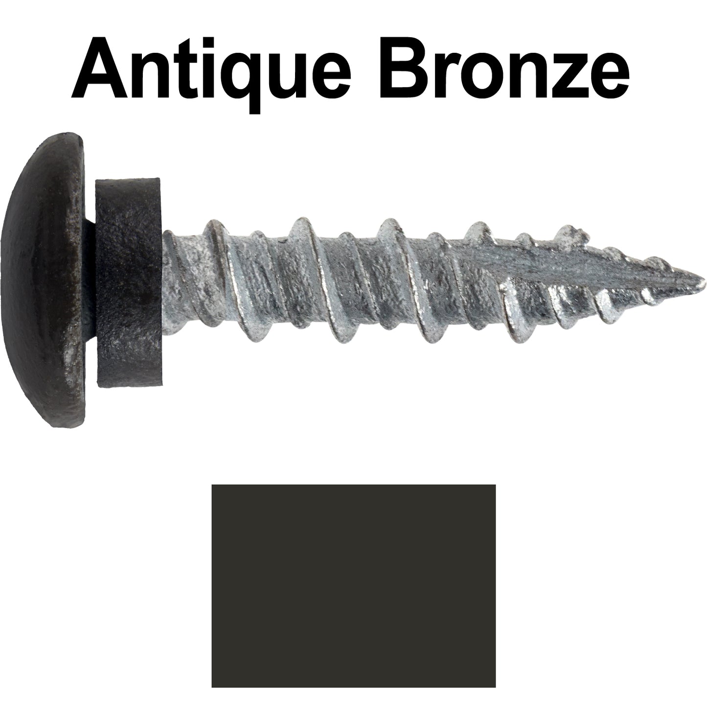 10 X 1" - LOW PROFILE Star Head Roofing Screws - HI-LO Thread - Metal To Wood - T25 Torx Drive Head - EPDM washer.