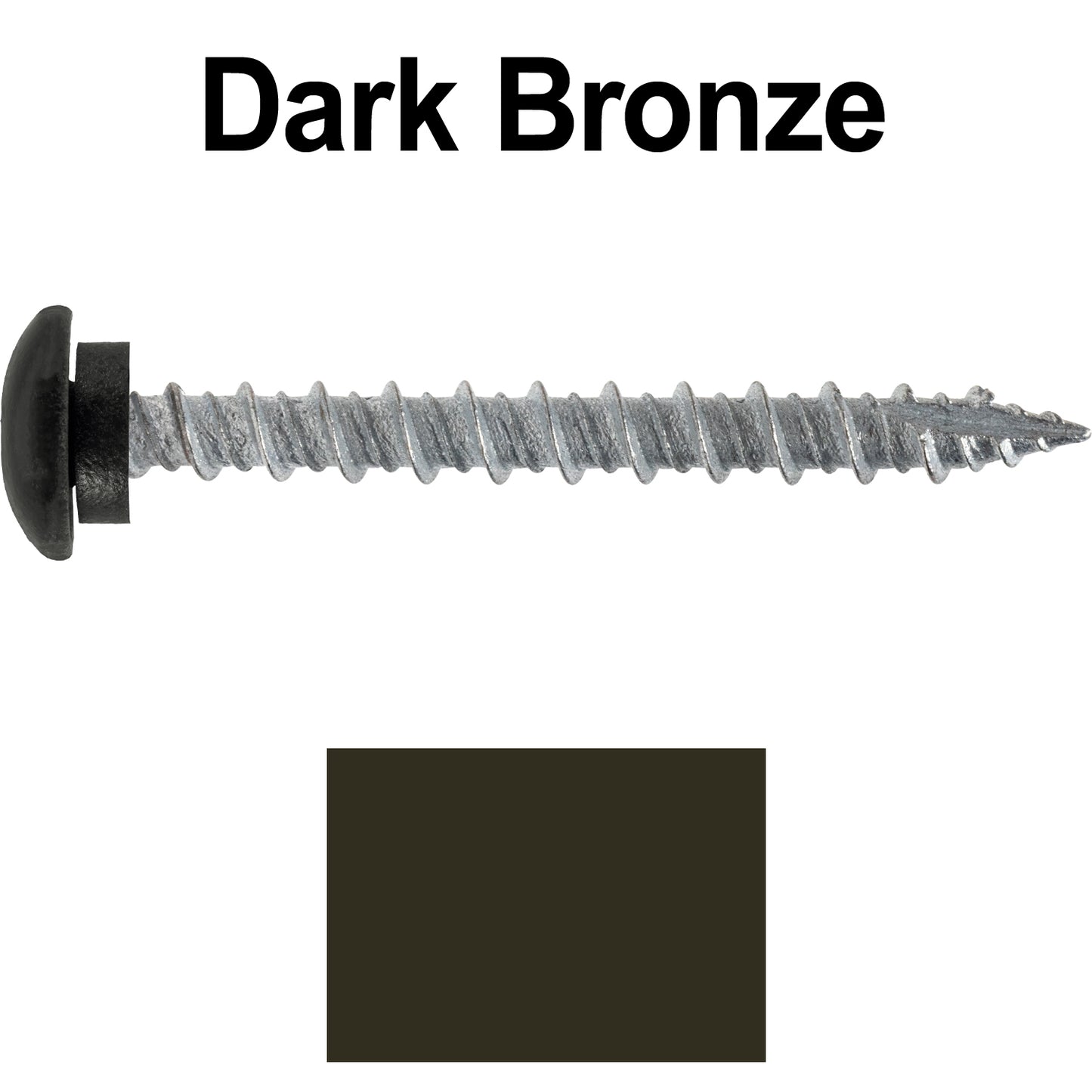 10 x 2" LOW PROFILE Star Head Roofing Screws - HI-LO Thread - Metal To Wood - T25 Torx Drive Head - EPDM washer.