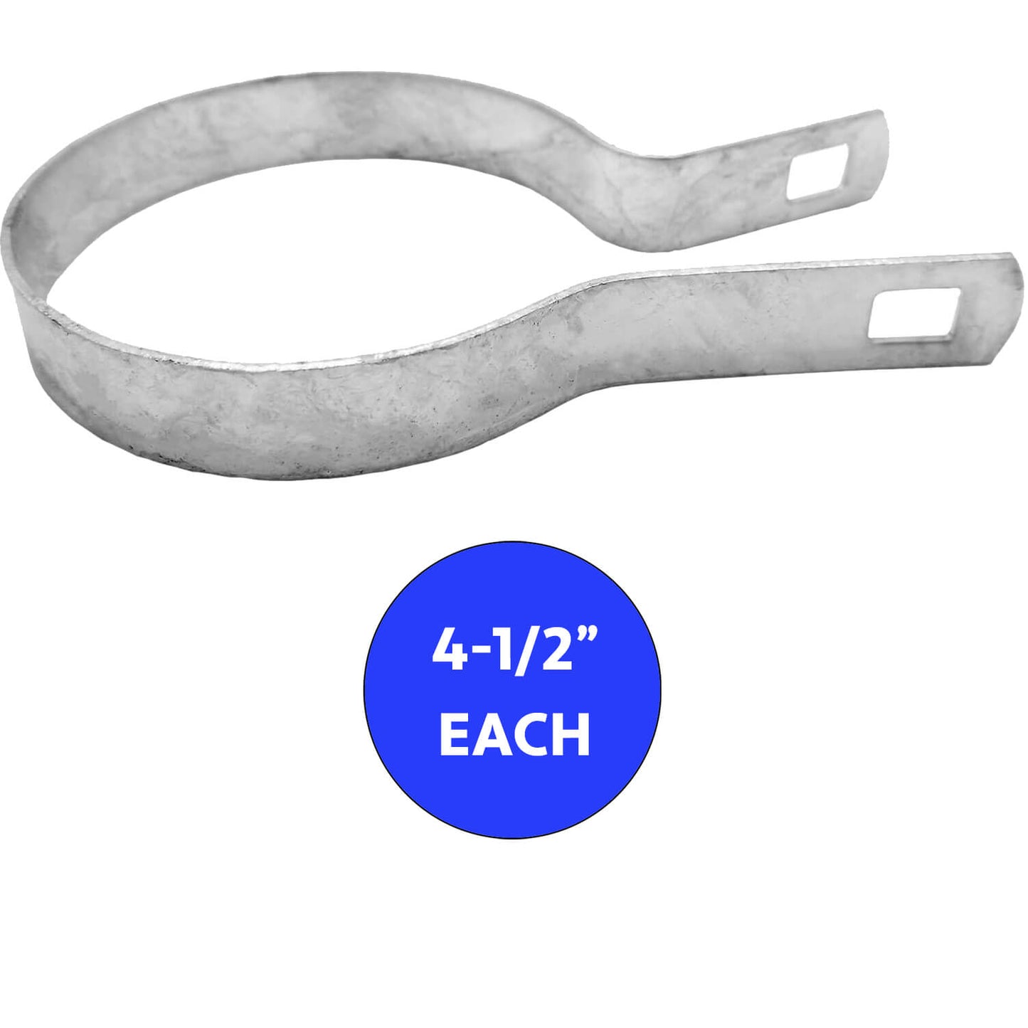 Tension Band for Chain Link Fence - Manufactured from Galvanized Steel to Prevent Rust. Tension Bands Wrap Around the Pipe on the Fence and Attach to a Tension Bar Holding the Chain Link Mesh