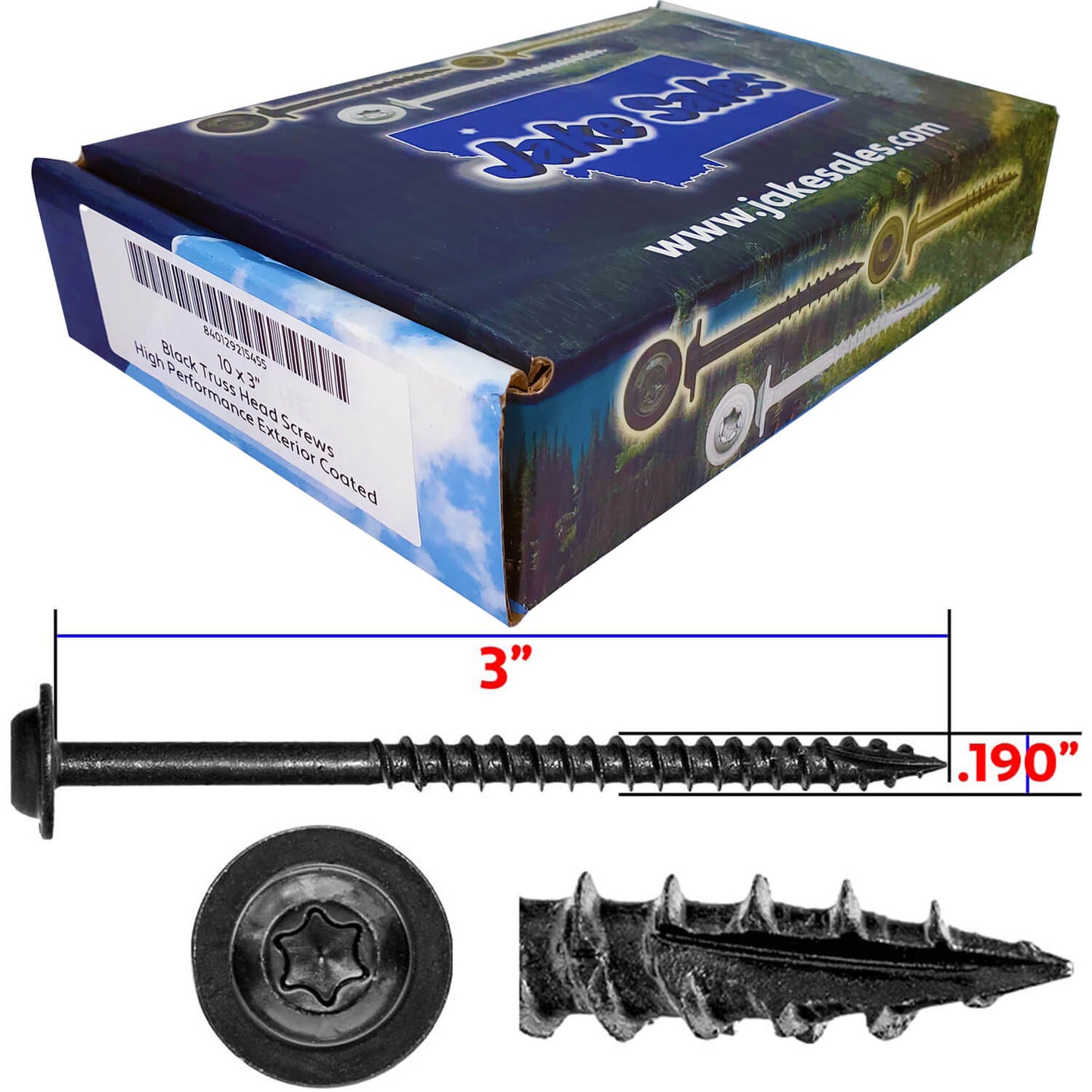 #10 Round Washer Head Truss Head Screw. Torx/Star Drive Head Wood Screws. Multipurpose Cabinet, Furniture, Siding and Trim and General Construction