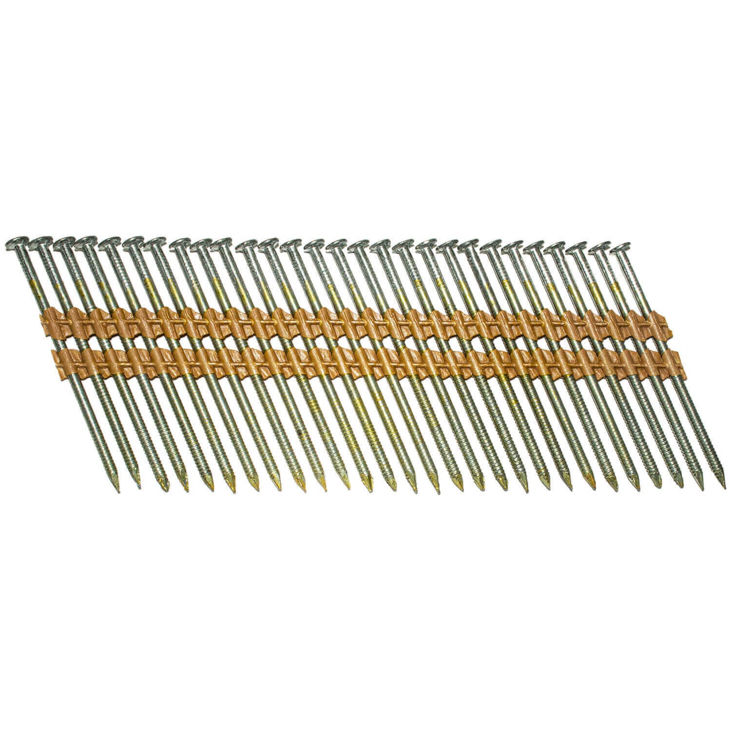 21 Degree Collated Nails - Vinyl coated framing nails in Smooth Shank and Ring Shank Galvanized.