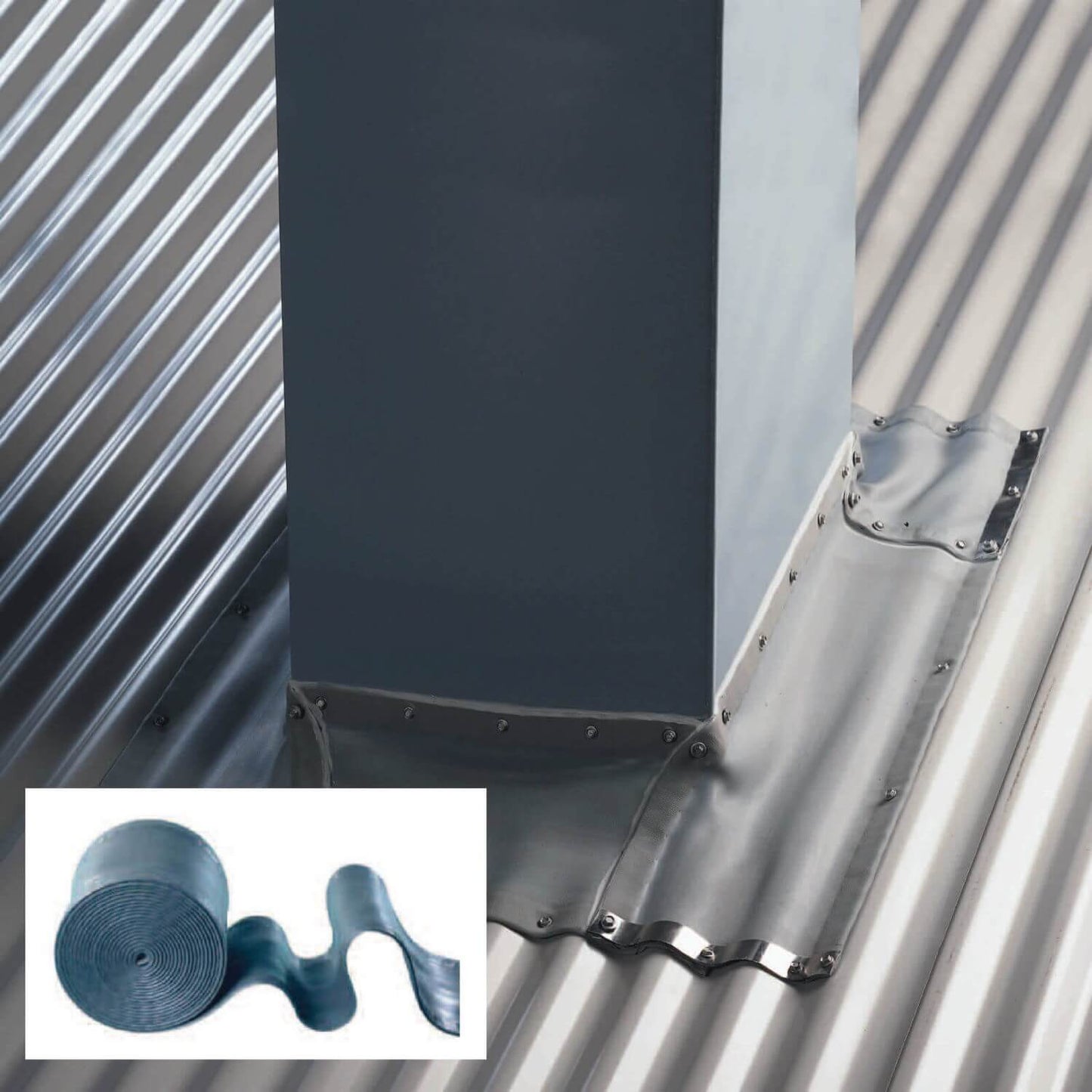 DEKSTRIP FLEXIBLE PIPE FLASHING - EPDM Flexible Pipe Flash Dekstrip(one-size-fits-all) Roof Jack Pipe Boot onsite adjustable,attaches easily with roof screws