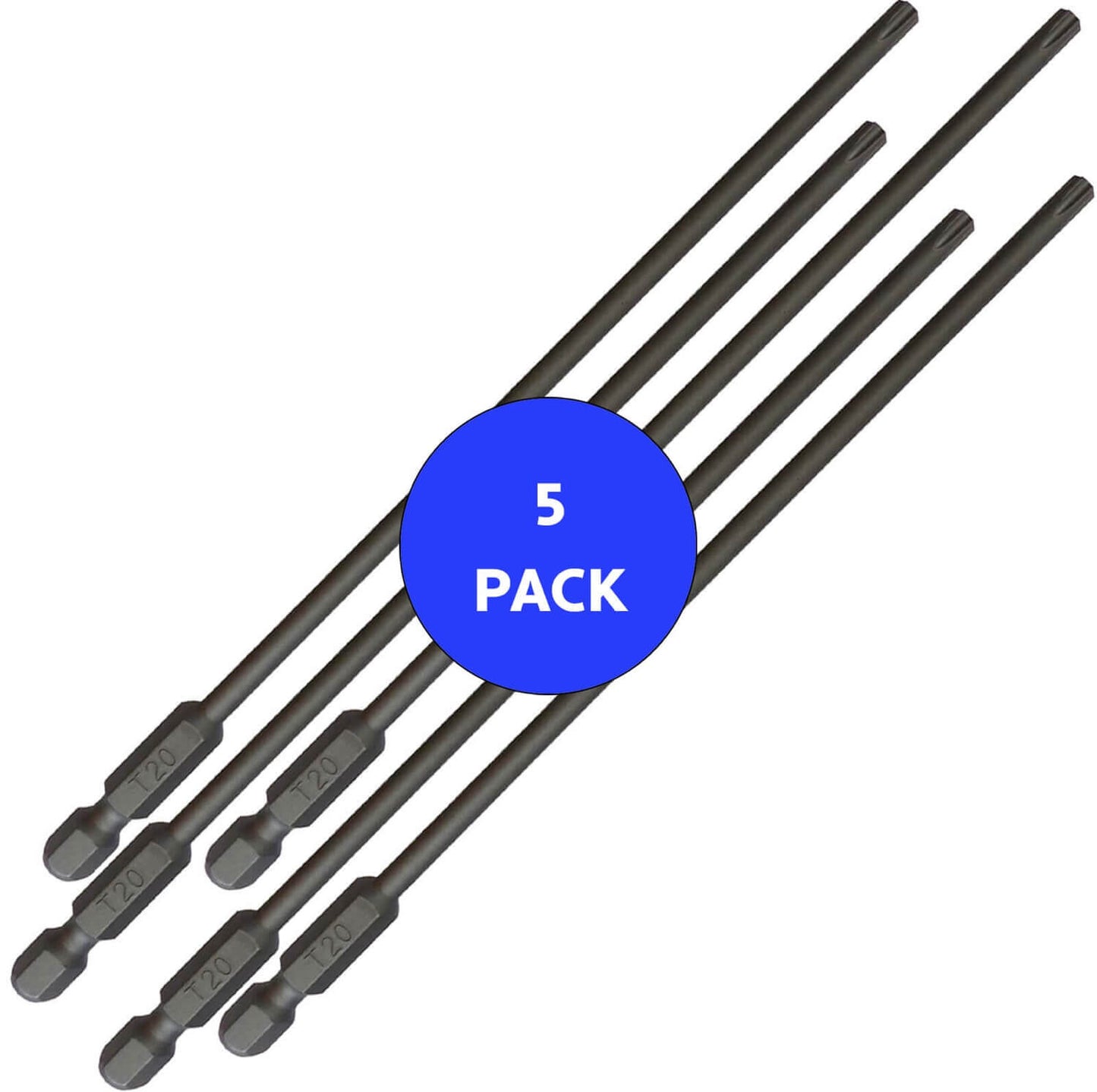 T20 (T-20) Torx/Star Driver Bit - Color Coded Torx/Star Drive Quick Change Shank Bit for Screws and Fasteners Requiring T20 (T-20)