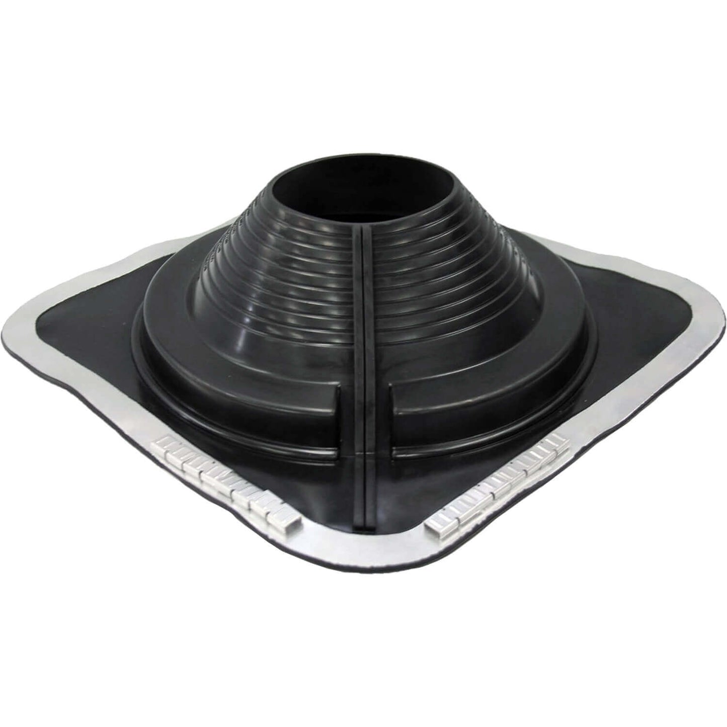 BLACK SQUARE BASE COMBO PIPE FLASHING BOOT: EPDM Square Base Flexible Pipe Flashing