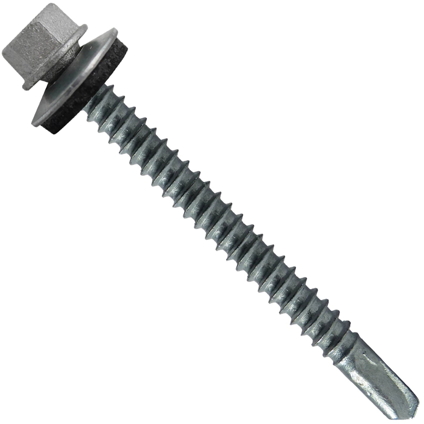 #12 X 3" Metal to Metal Type #3 Roofing Screws - Hex Washer Head - Self starting/self tapping - 5/8" EPDM washer. Colored head.