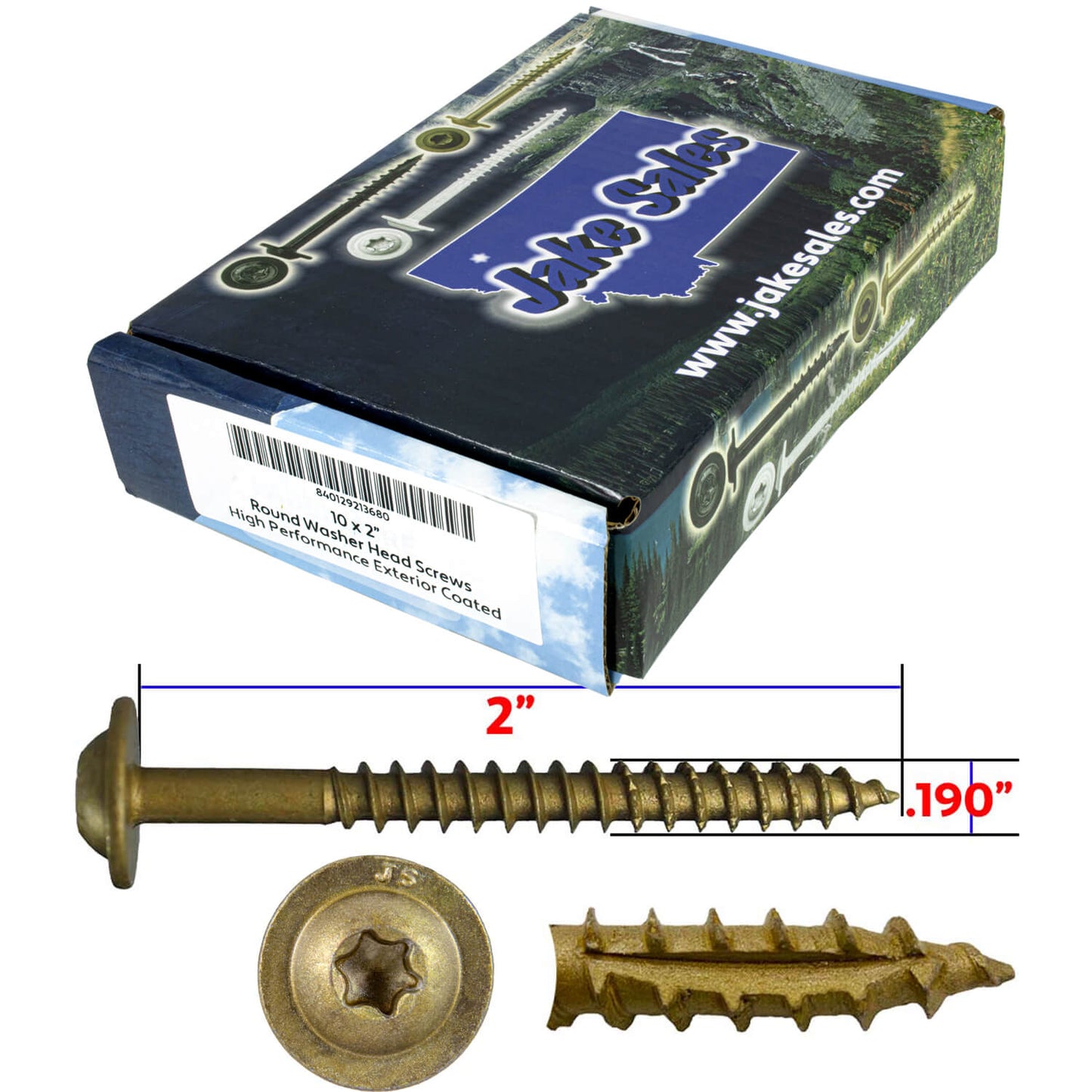 #10 Round Washer (Modified Truss) Head Screw Torx/Star Drive Head Wood Screw, Multipurpose Wood Screws for Construction, Cabinets and Furniture.