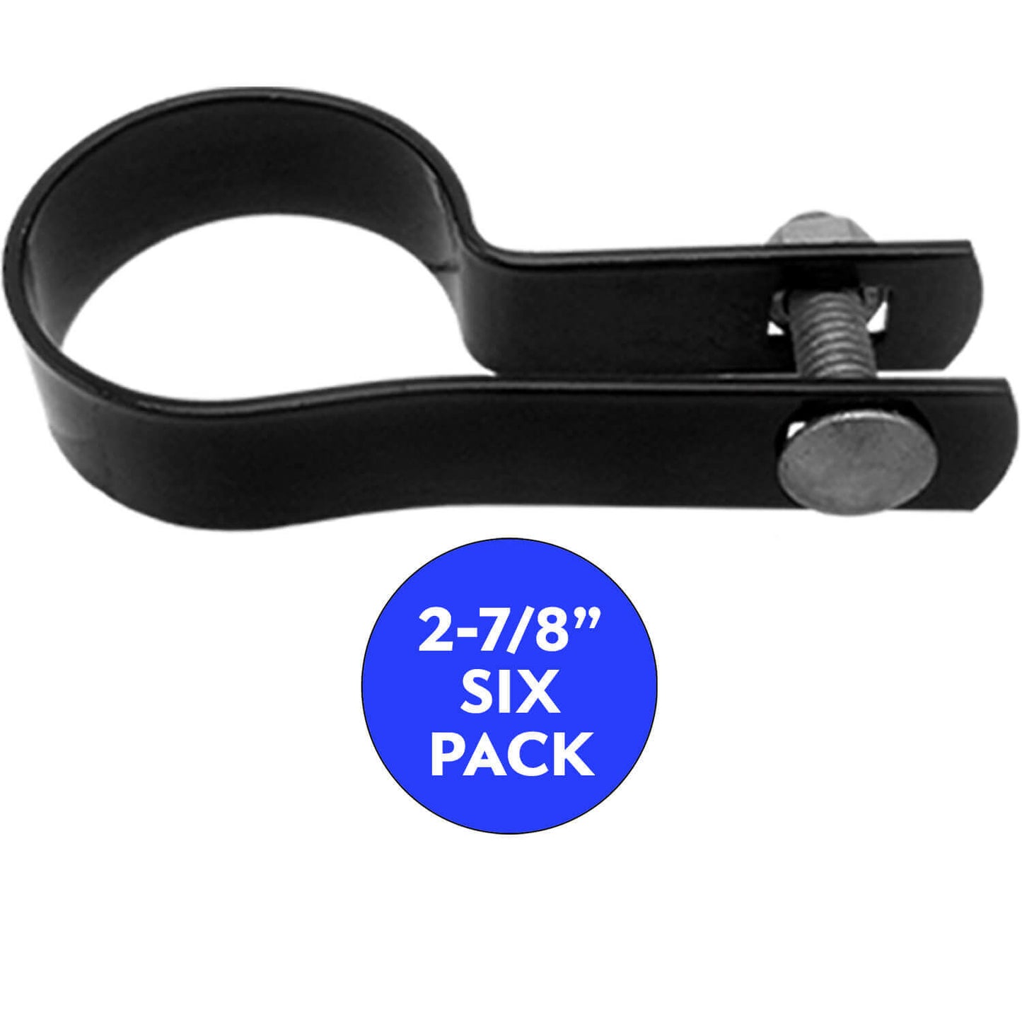 Tension Bands for Chain Link Fence - BLACK Powder Coated Chain Link Tension Band