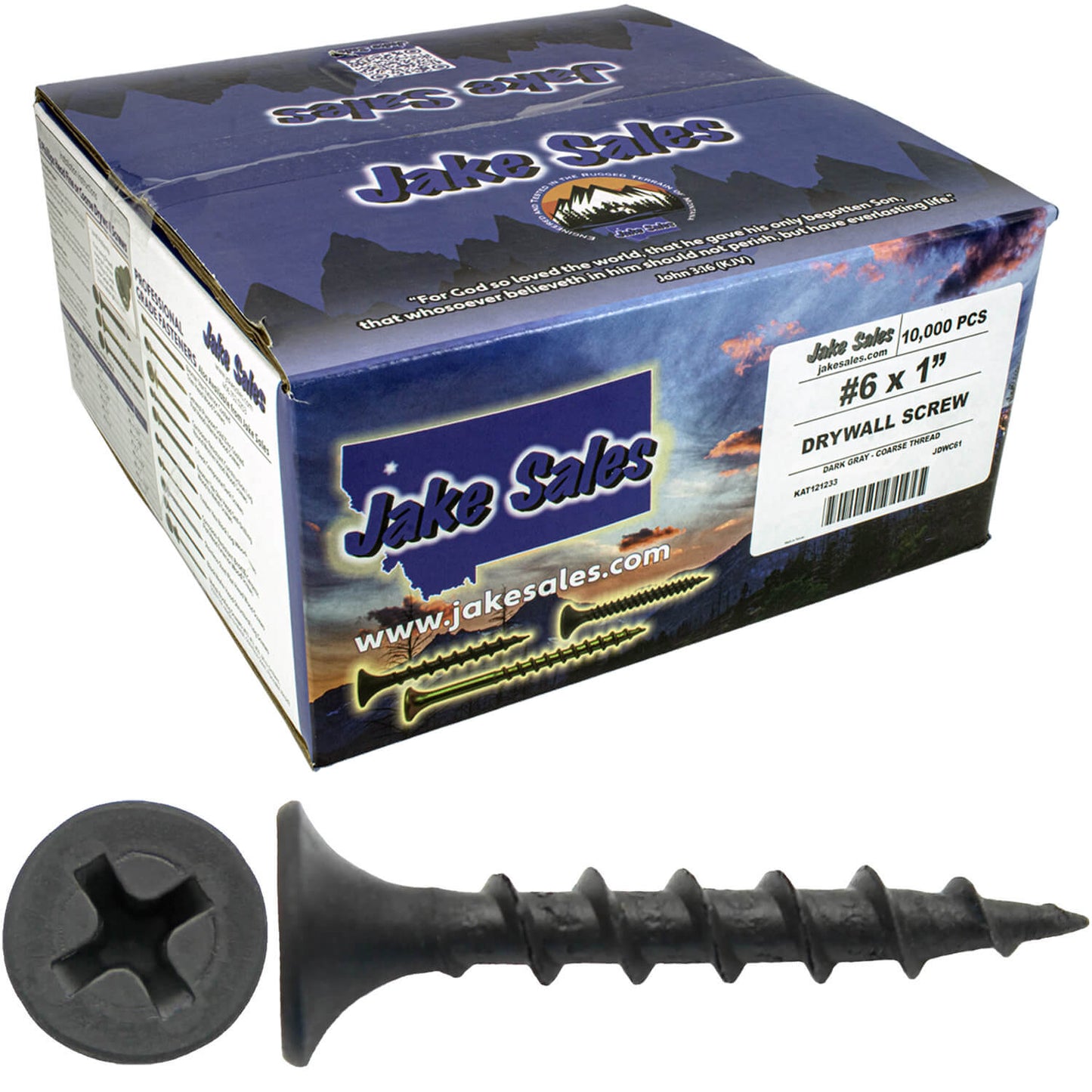 Gray Phosphate Coarse Thread Drywall Screws - Drywall, Gypsum board, Sheet rock, Plasterboard Screws. Use for all purpose wood screws.