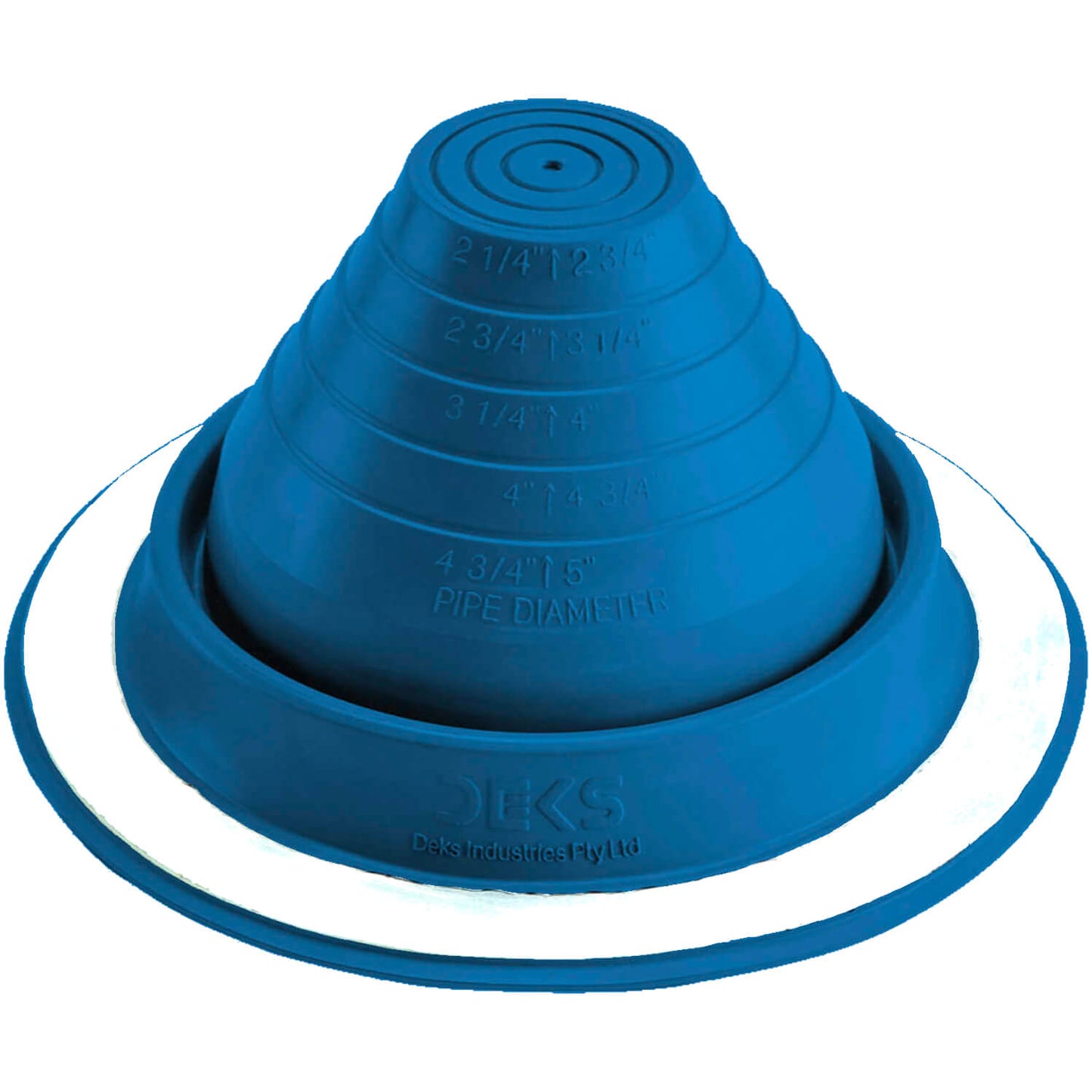 Dektite Round EPDM Pipe Flashings in Multiple Colors and Three Different Sizes. Continuous Service Temperature Ranges of -58F to 239F (EPDM)